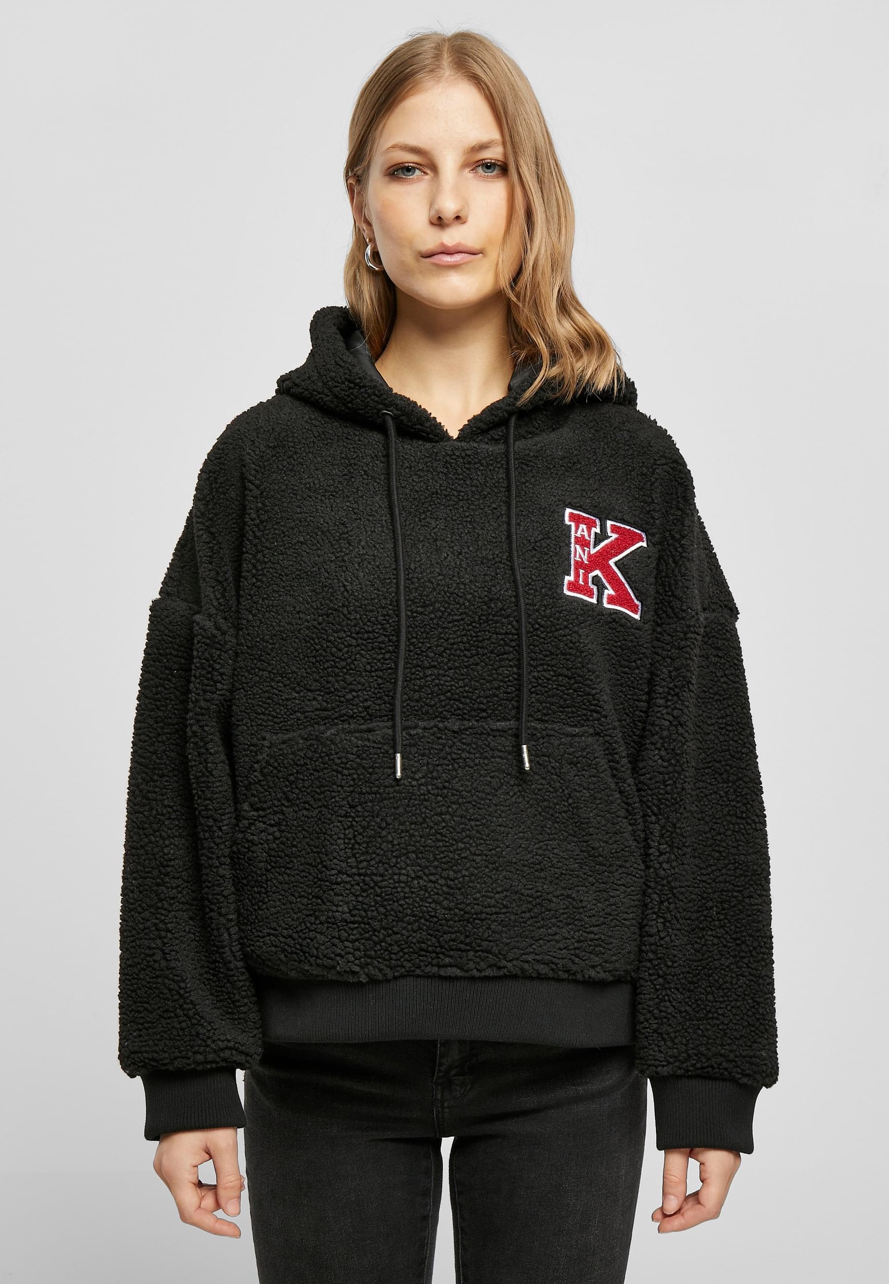Karl Kani Kapuzenpullover »Karl Kani Damen KW224-030-1KK Retro Patch OS Teddy Hoodie«, (1 tlg.)