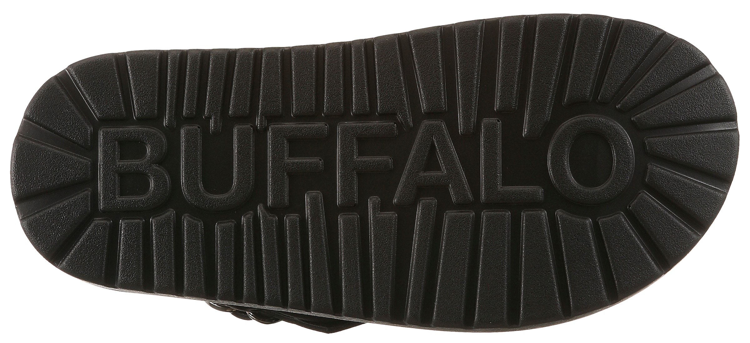 Buffalo Plateausandale  Sandalette, Sommerschuh mit gekreuzter Bandage