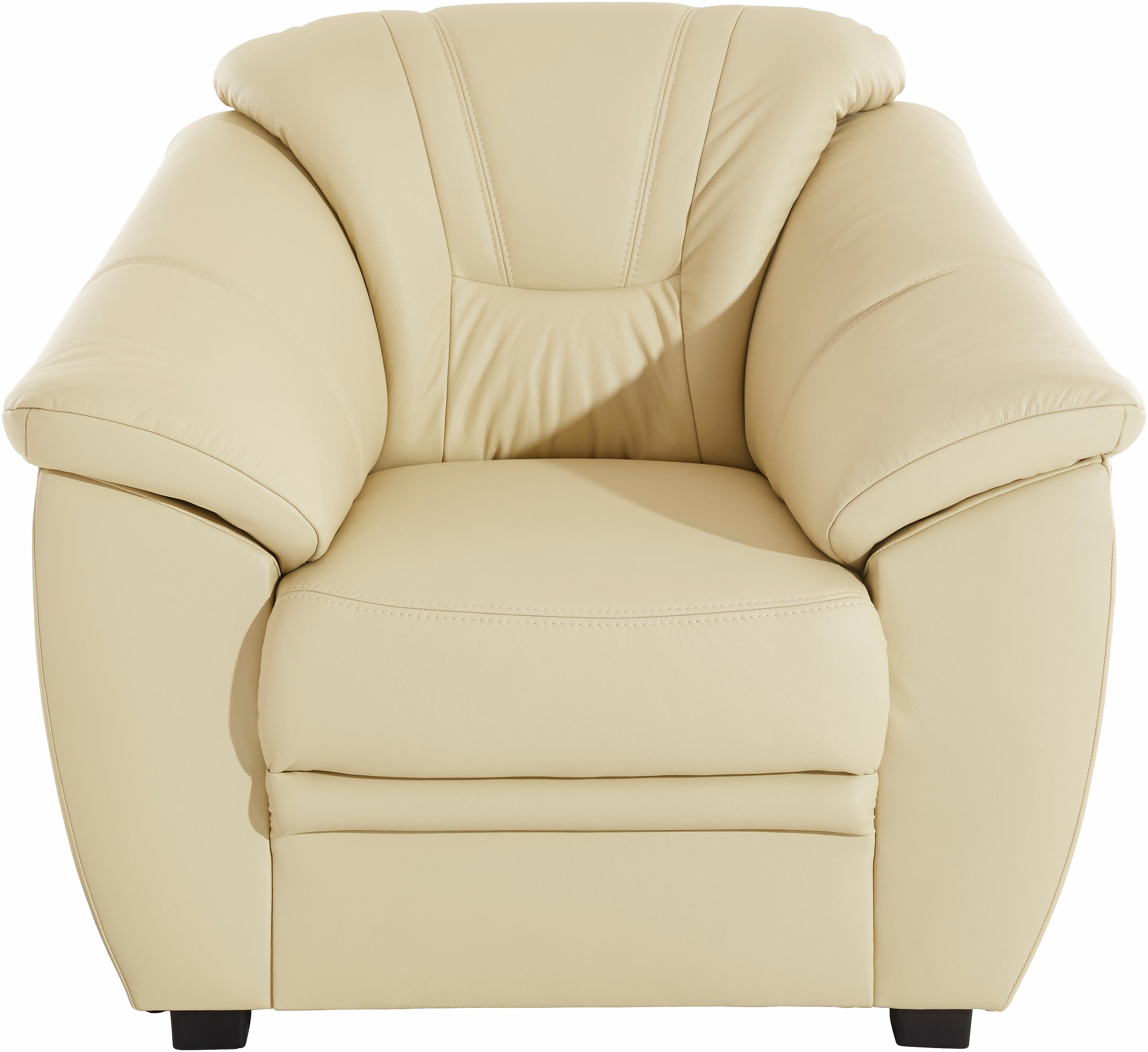 sit&more Sessel "Savona, B: 103 cm, Federkern-Polsterung, komfortable Sitzhöhe 46 cm" Bequeme Armlehnen, Ziernähte, frei im Raum stellbar, zeitloses Design