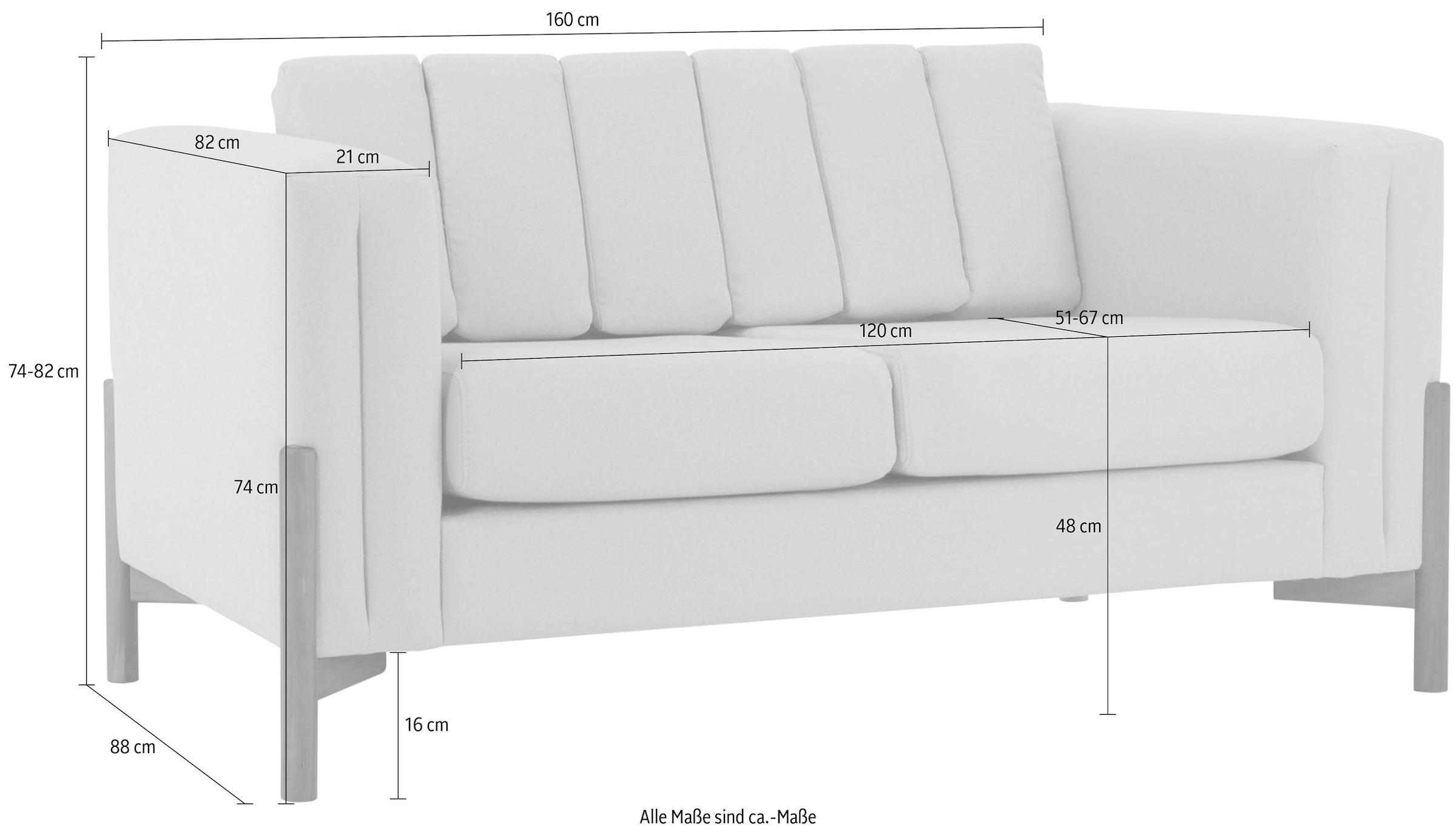 Home affaire 2-Sitzer »Haki«