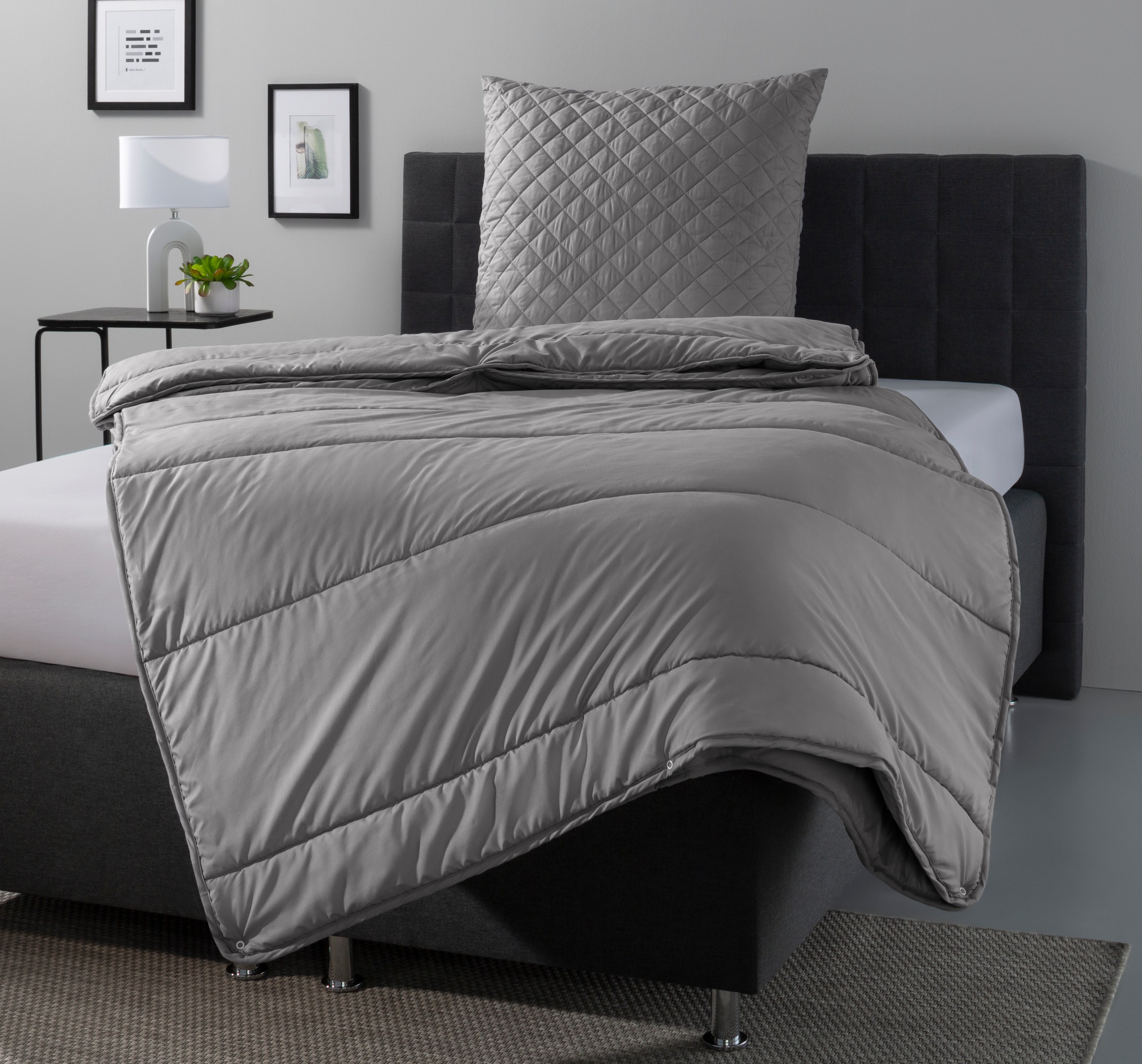 OTTO home Microfaserbettdecke + Microfaserkissen "Clarra Spar Set, Decke + günstig online kaufen