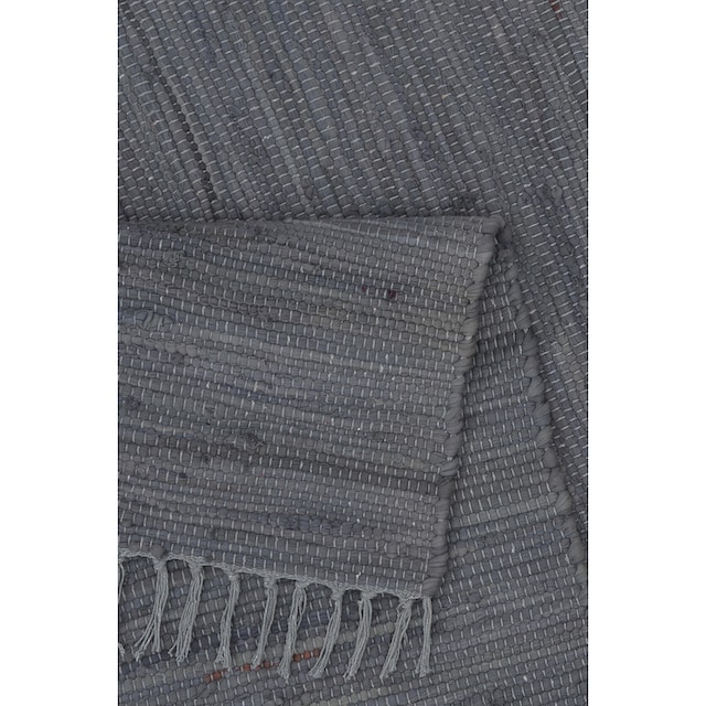 THEKO Teppich »Happy Cotton«, rechteckig, Handweb Teppich, Flachgewebe, reine  Baumwolle, handgewebt, mit Fransen | BAUR