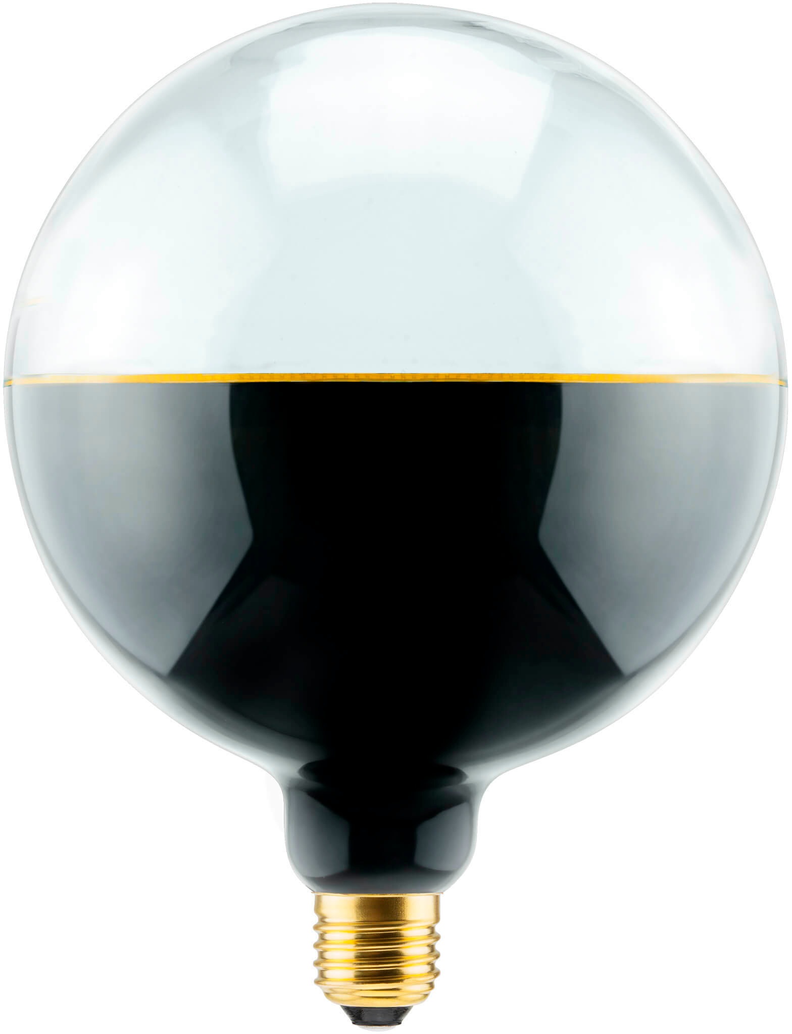SEGULA LED-Leuchtmittel »LED Illusion Globe 145 2tones black clear«, E27, 1 St., Extra-Warmweiß, 2-farbiges Glas
