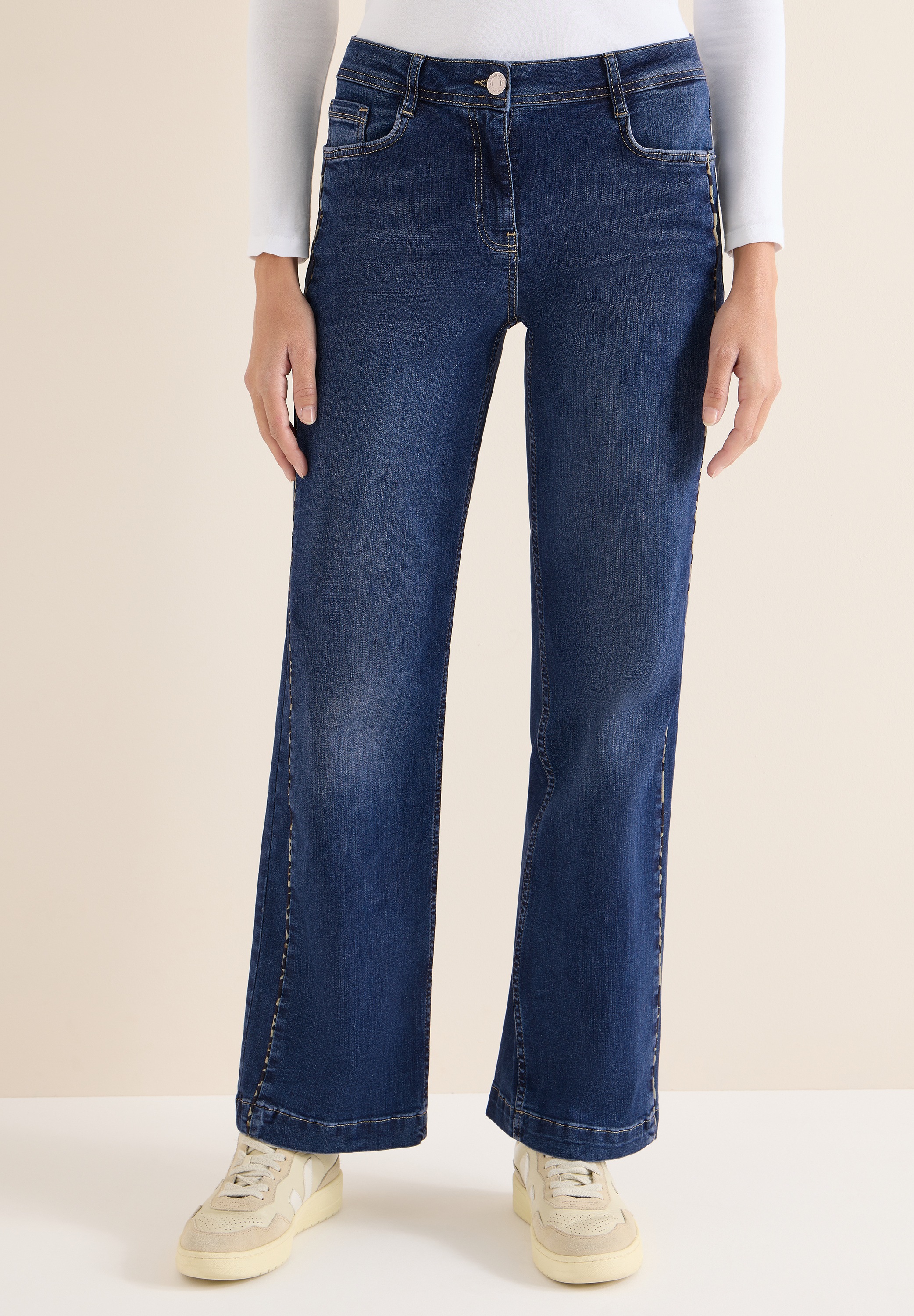 STREET ONE Loose-fit-Jeans High Waist günstig online kaufen