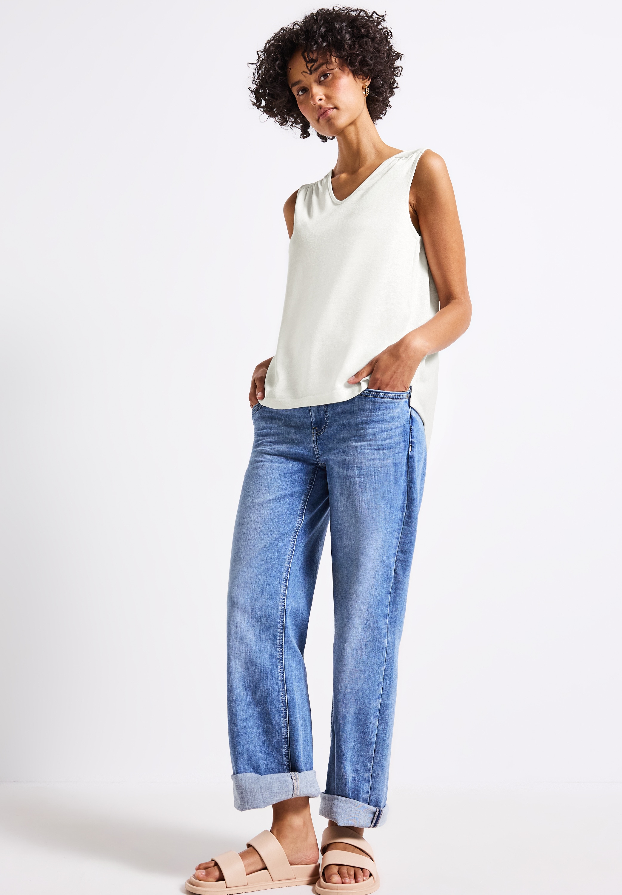 STREET ONE Tanktop, mit V-Ausschnitt