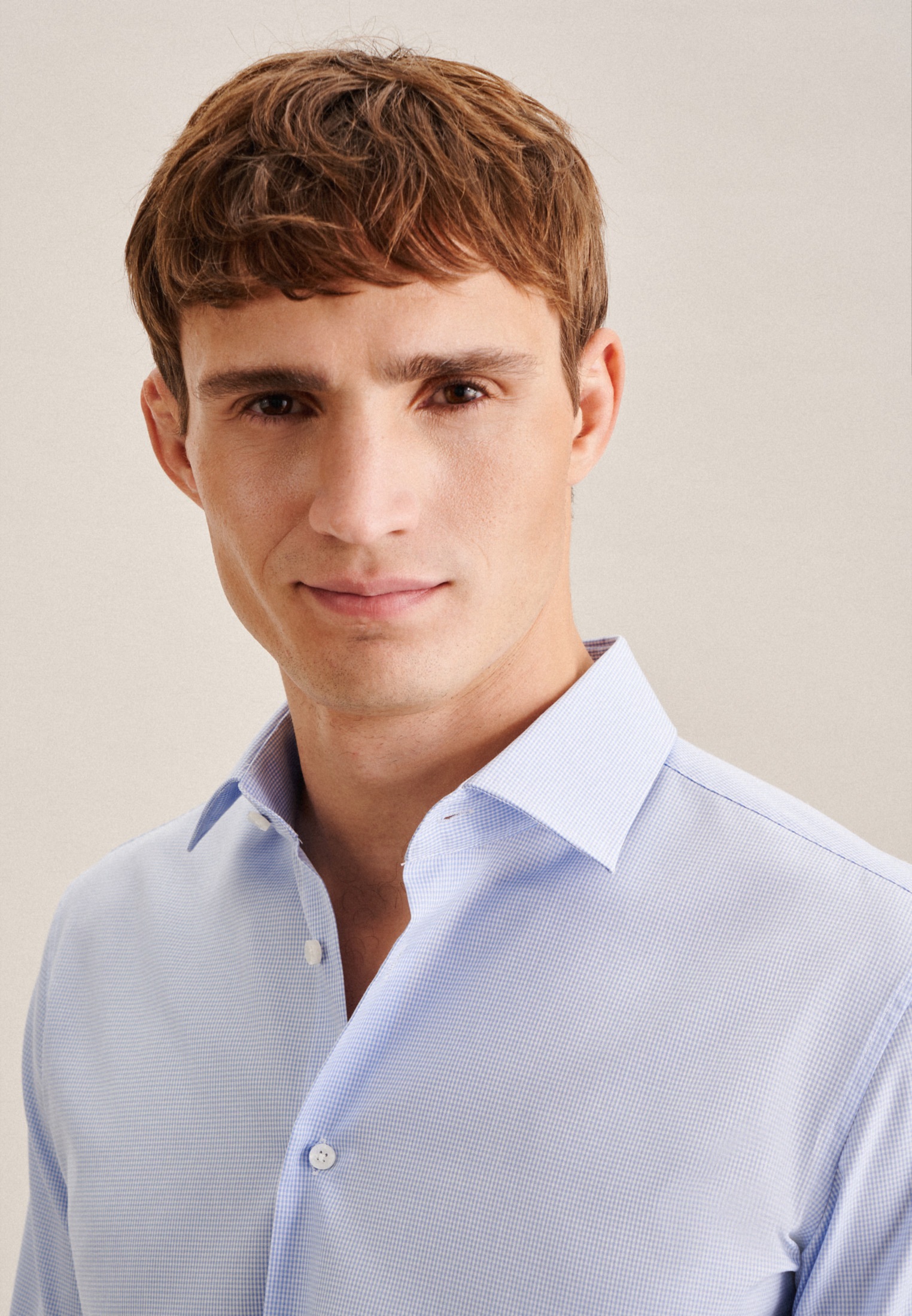 Thumbnail - seidensticker Businesshemd "X-Slim" X-Slim 1/1 Kentkragen Karo