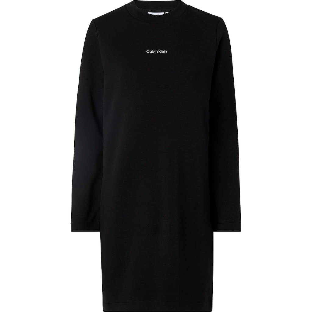 Calvin Klein Curve Sweatkleid »INCLU MICRO LOGO C-NECK DRESS LS«