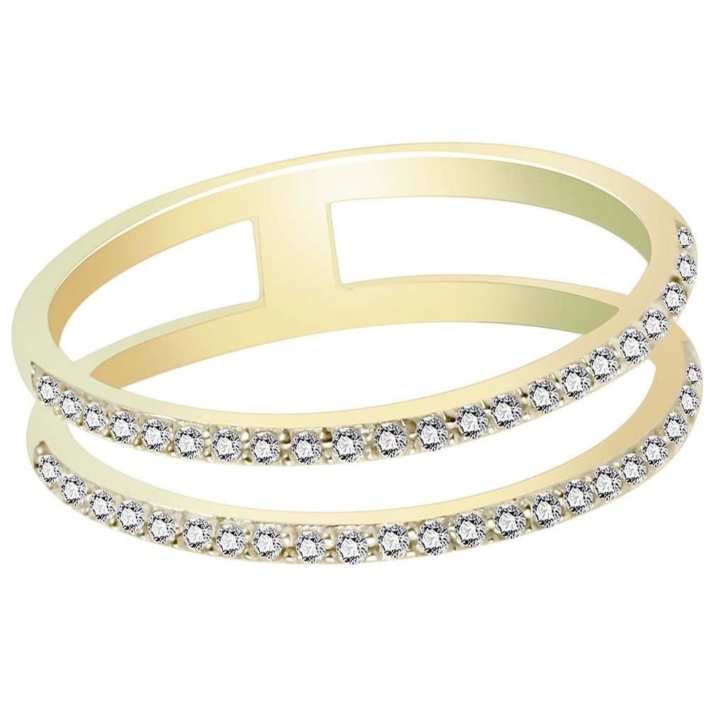 Adelia's Finger Ring 333 Gold Zirconia Size 58 2