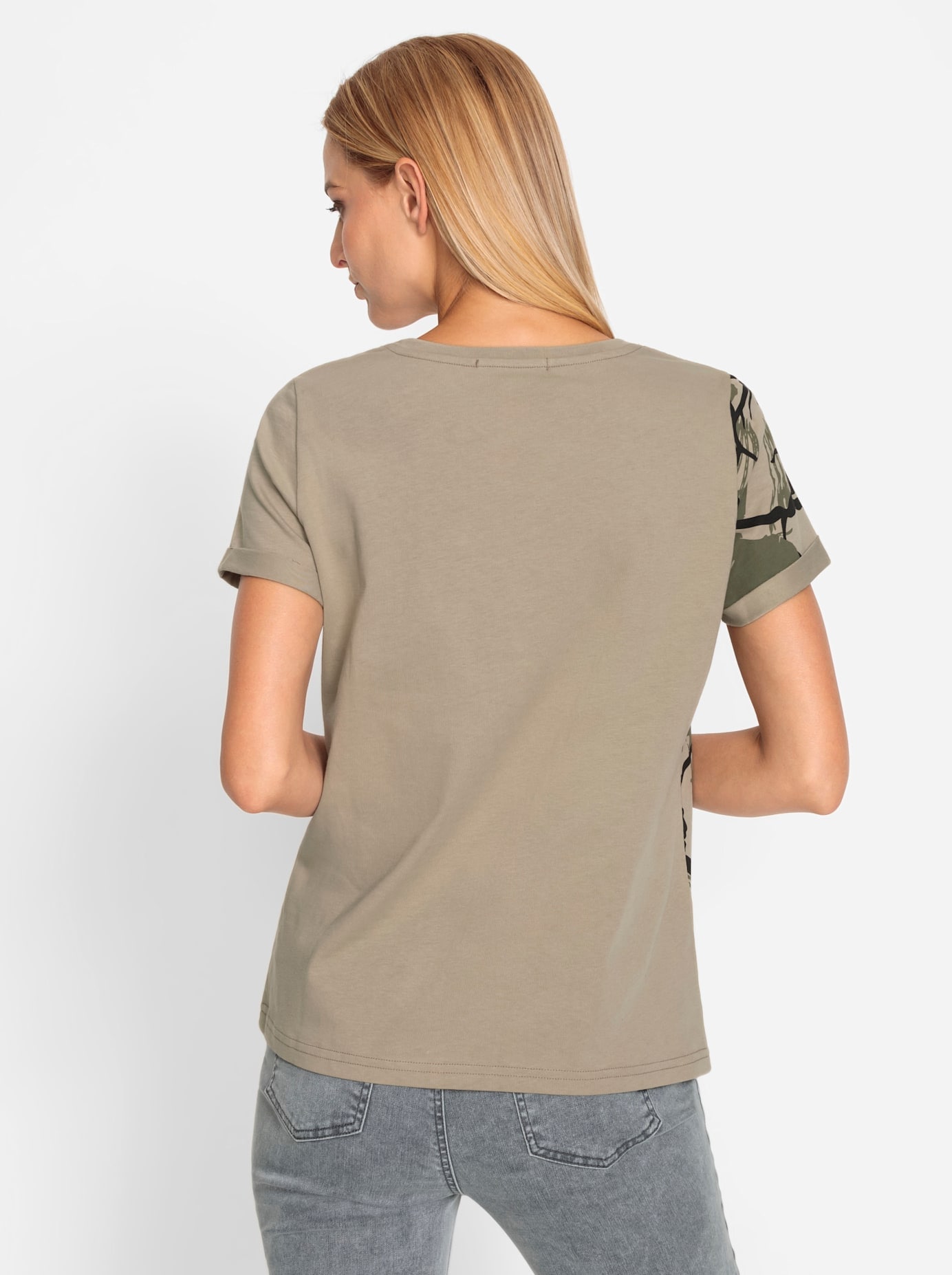 heine Rundhalsshirt »Druck-Shirt«, (1 tlg.)