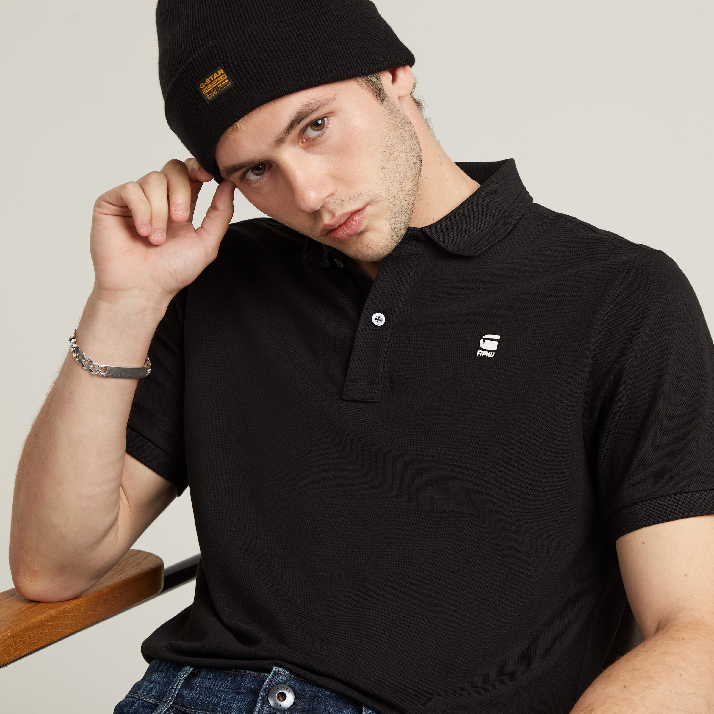 G-STAR Poloshirt »Dunda slim fit«, Logoprägung auf der Brust