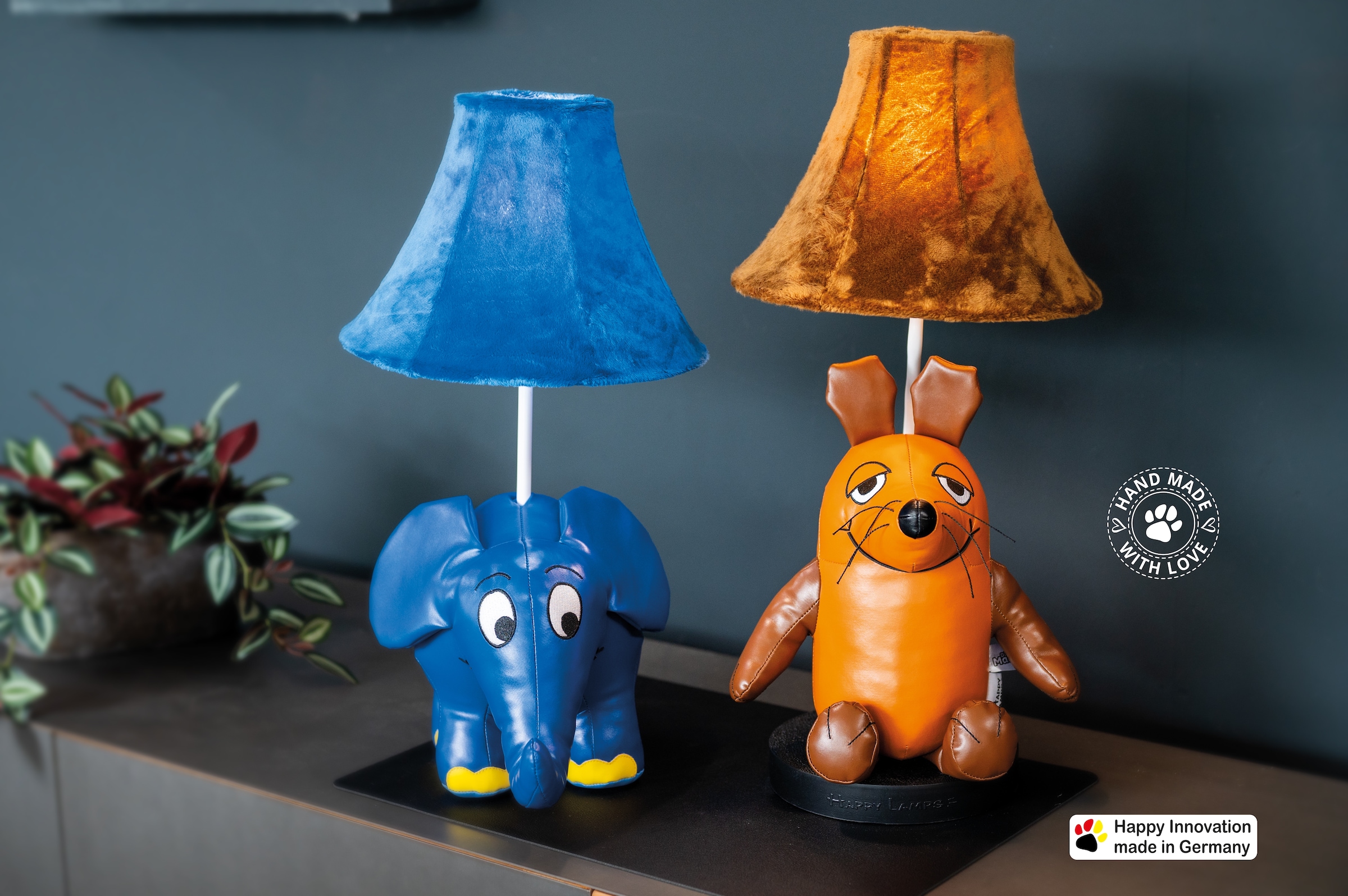 Happy Lamps for smiling eyes LED Tischleuchte »Die Maus«, 1 flammig, Leuchtmittel GU 5,3 | LED fest integriert, Hochwertig, Einzigartig, Zertifiziert, Nachhaltig