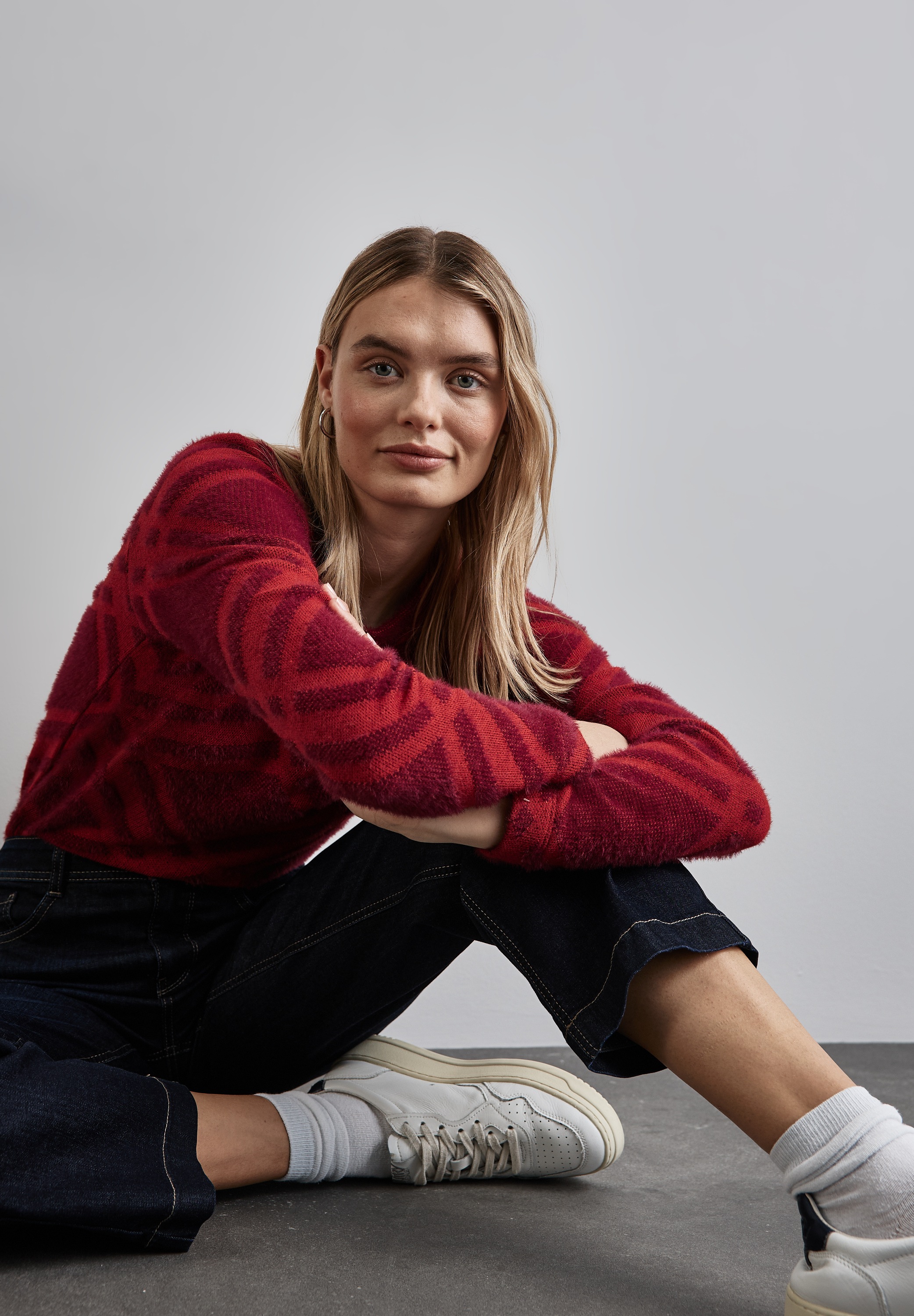 STREET ONE Langarmshirt mit U-Boot-Ausschnitt