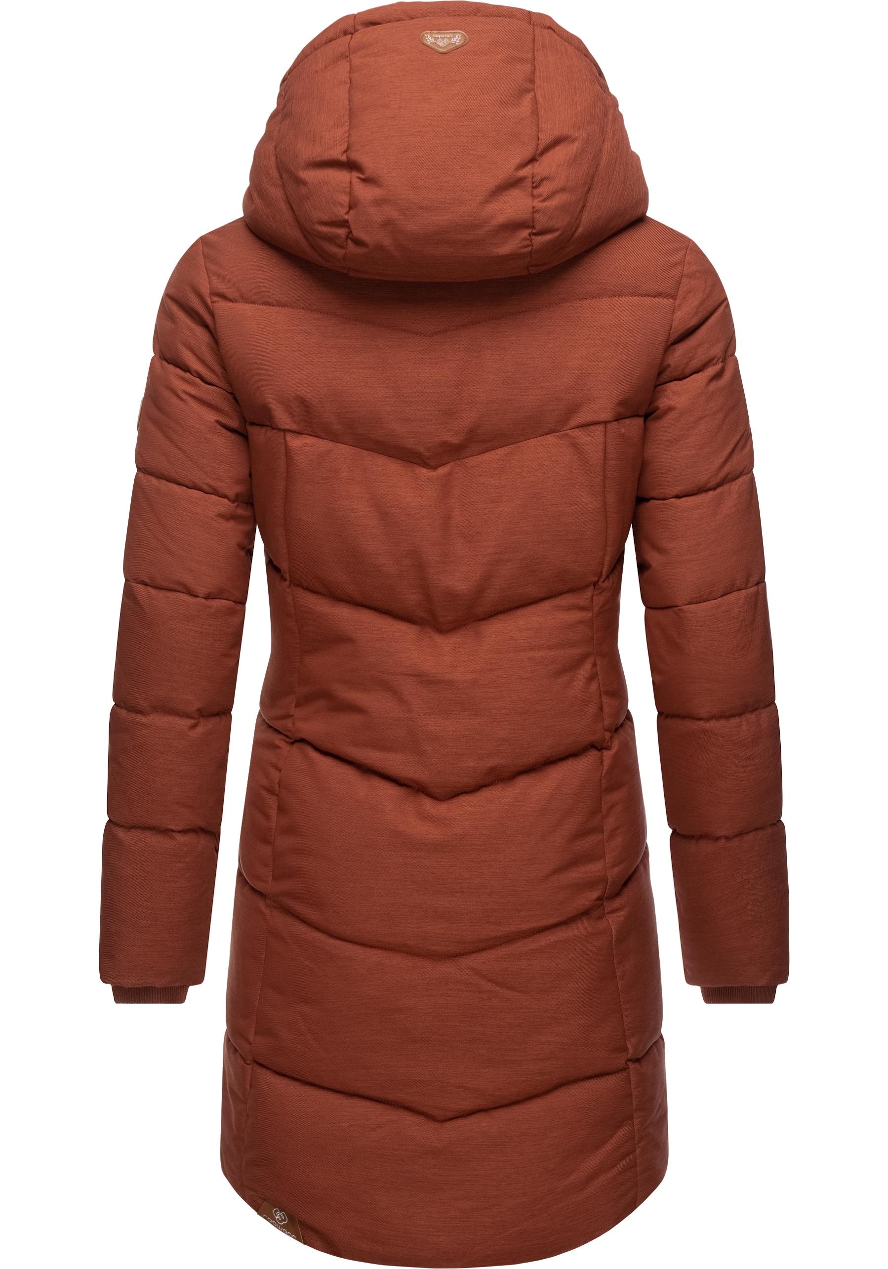Ragwear Wintermantel »Pavla« stylischer Winterparka mit Teddyfutter und Kapuze