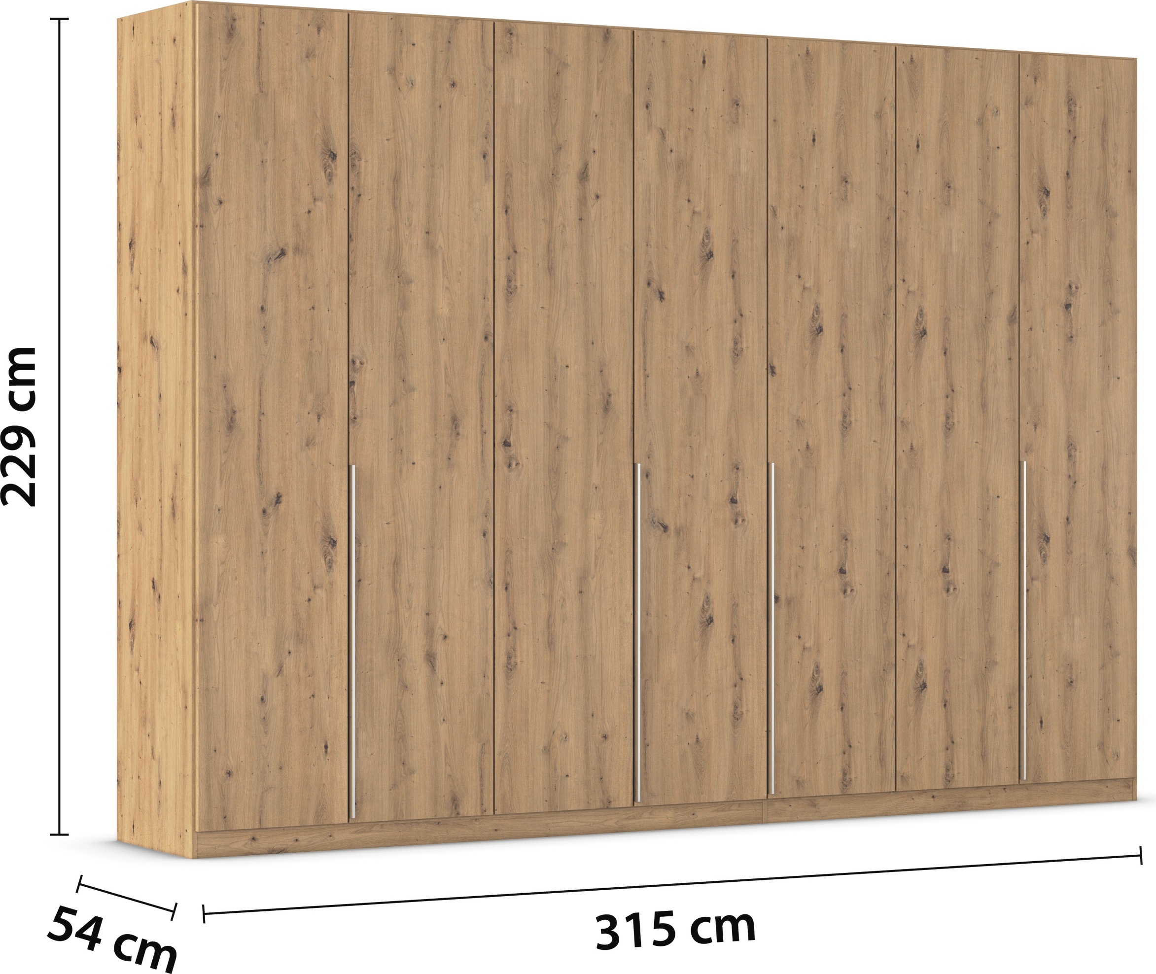 rauch Drehtürenschrank »Kleiderschrank Schrank Garderobe AGORDO TOPSELLER Schlafzimmer«, (in zwei Griff-Farben mit Dekor- oder Hochglanzfront), durchdachte Innenausstattung, in 6 Breiten und 2 Höhen MADE IN GERMANY