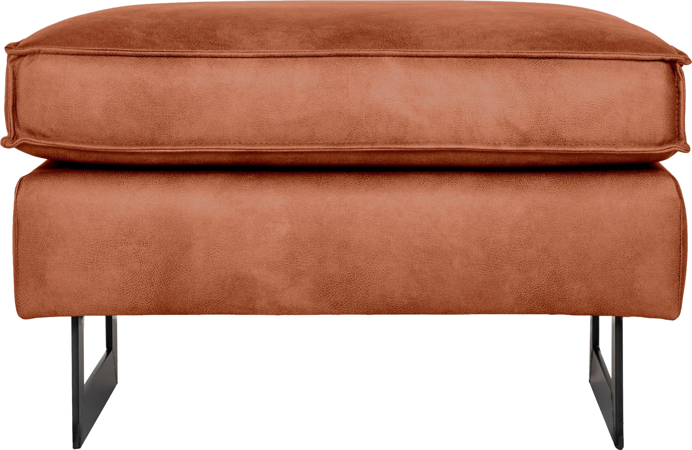 Home affaire Polsterhocker "Pinto" mit Keder, Metallfüßen und auch in Cord günstig online kaufen