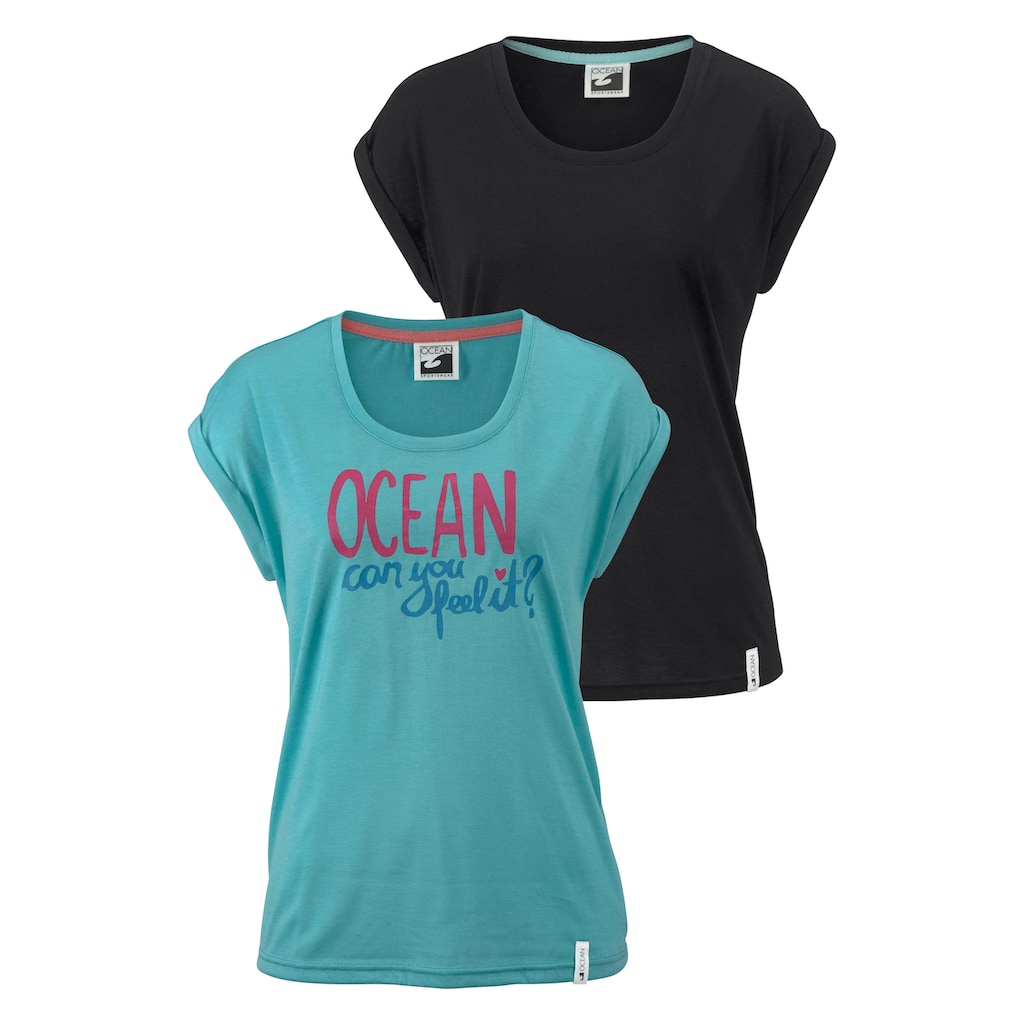 Ocean Sportswear T-Shirt, (Packung, 2 tlg., 2er-Pack), in Viskose-Qualität