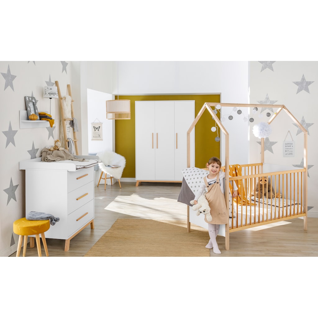 Schardt Babymöbel-Set »Sienna«, (Spar-Set, 2 St., Hausbett, Wickelkommode)