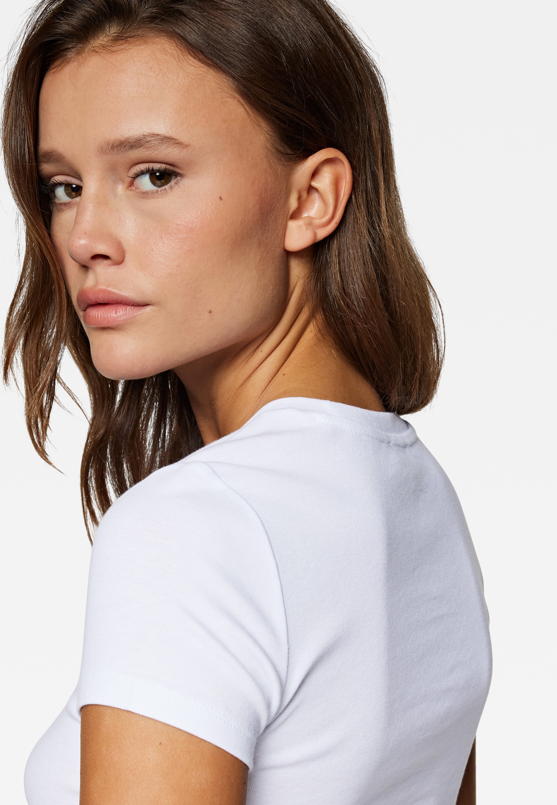 Mavi T-Shirt »CREW NECK BASIC TEE«, Basic Crop Top