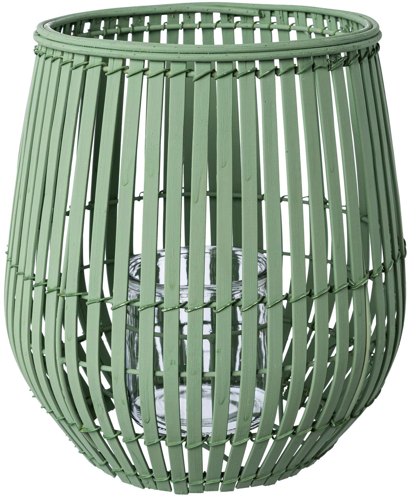 Creativ home Windlicht "Kerzenhalter Bambus" Höhe ca. 25 cm