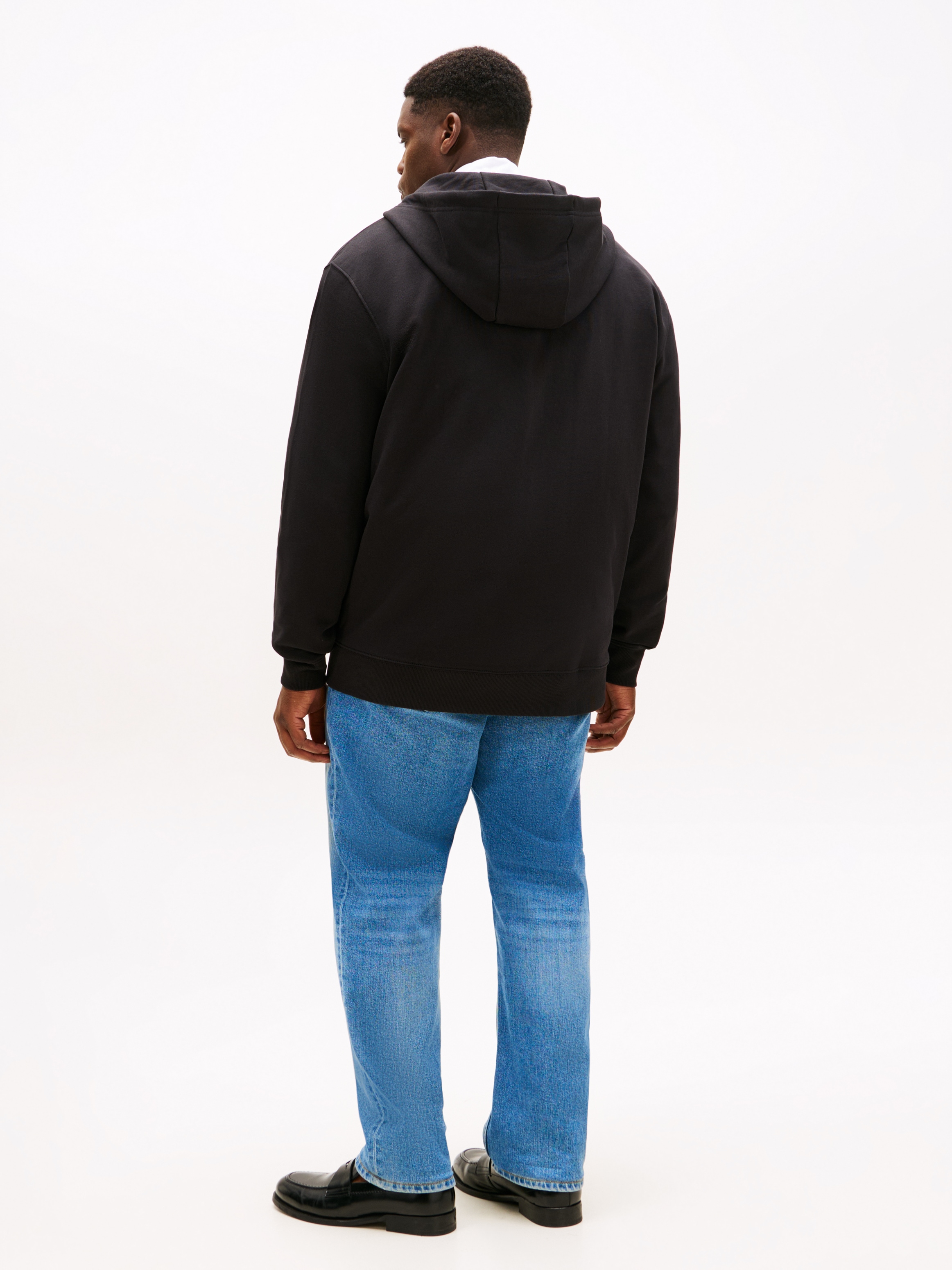 Tommy Hilfiger Big & Tall Kapuzensweatjacke »BT-ESSENTIAL TERRY ZIP THROUGH«, Große Größen, Kapuze mit Tunnelzug