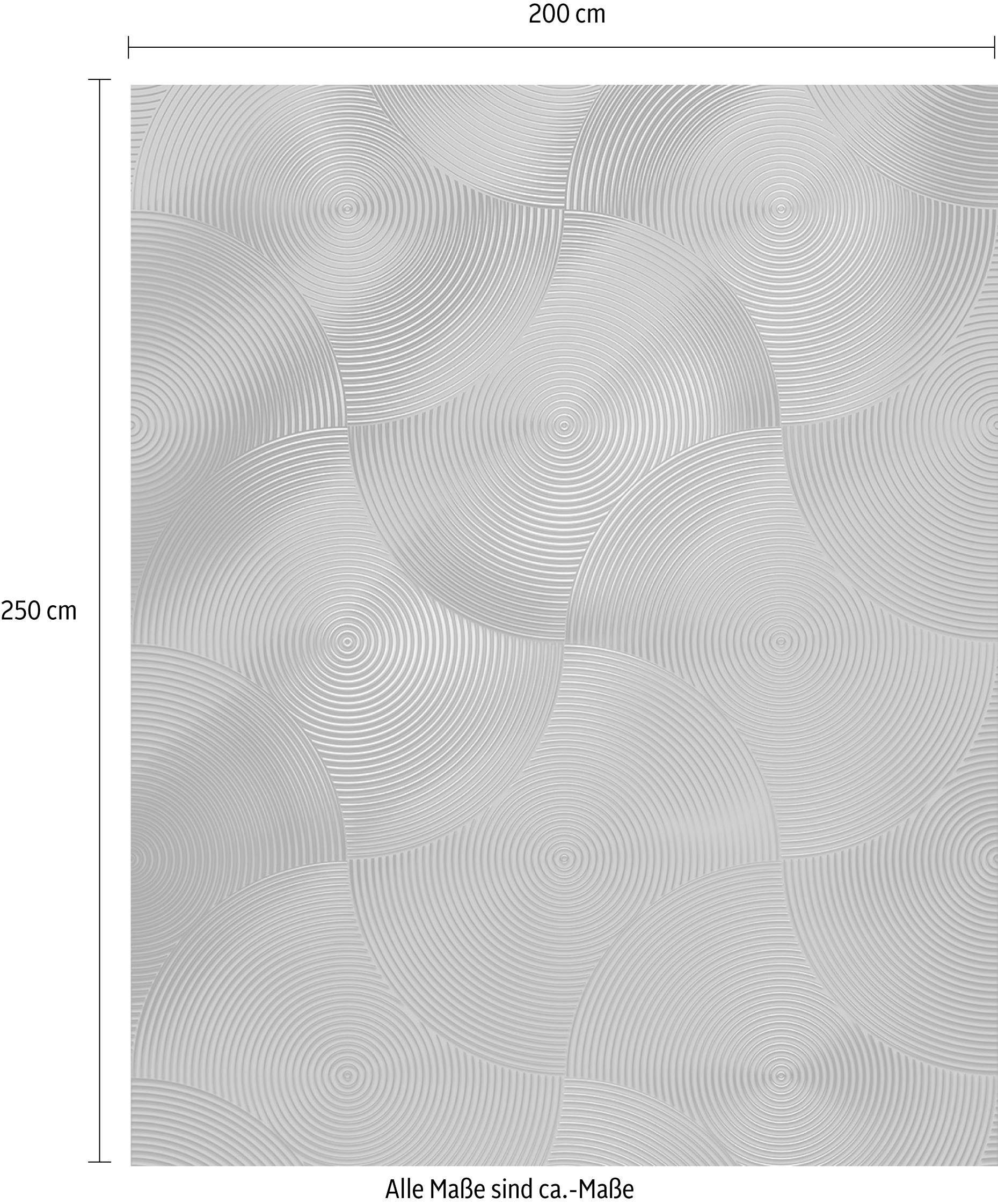 Komar Vliestapete »Digitaldruck Vlies - Mystic Silver - Größe 200 x 250 cm«, bedruckt, Wohnzimmer, Schlafzimmer