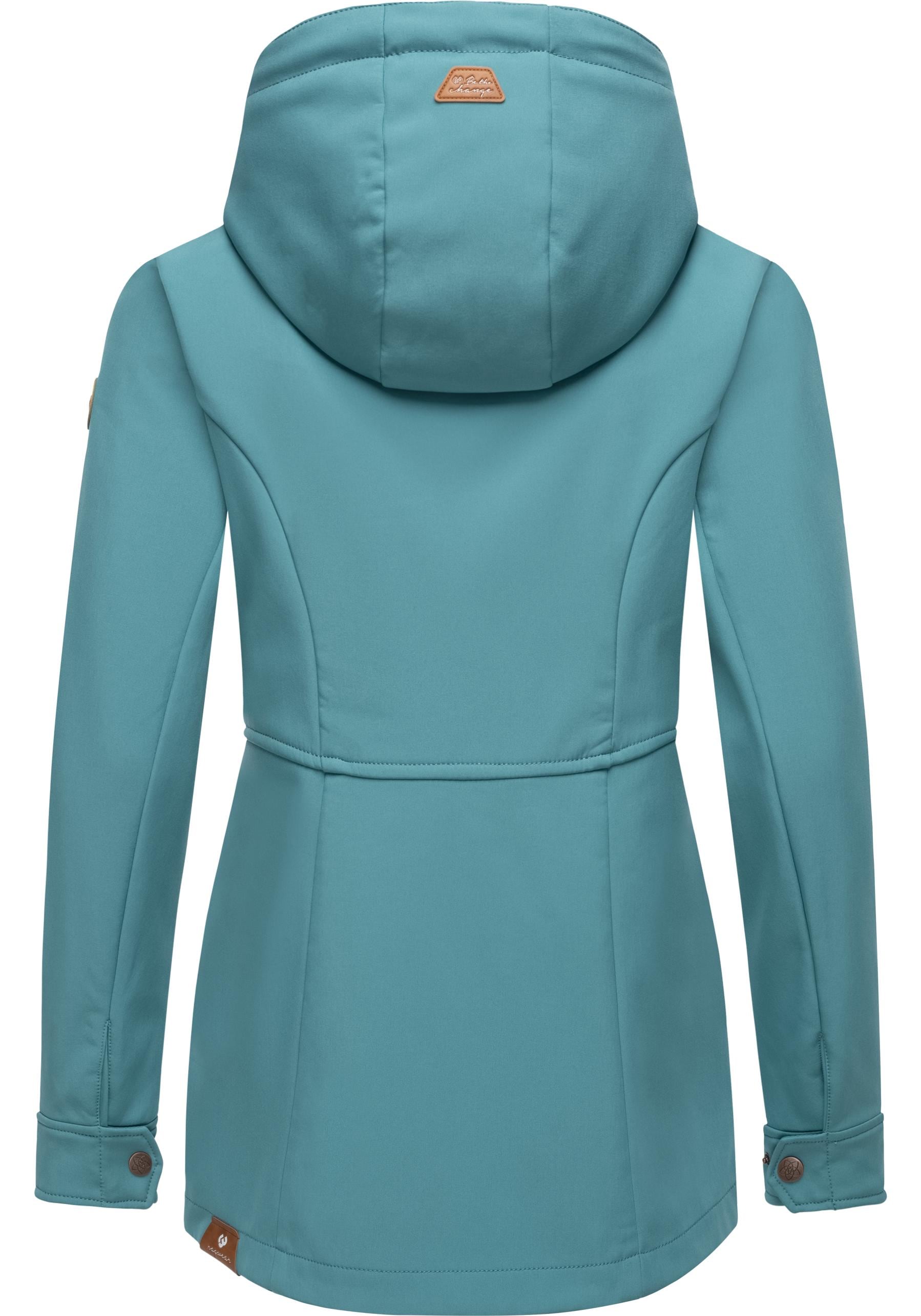 Ragwear Softshelljacke »Yba«, mit Kapuze, sportliche Damen Outdoorjacke mit Kapuze
