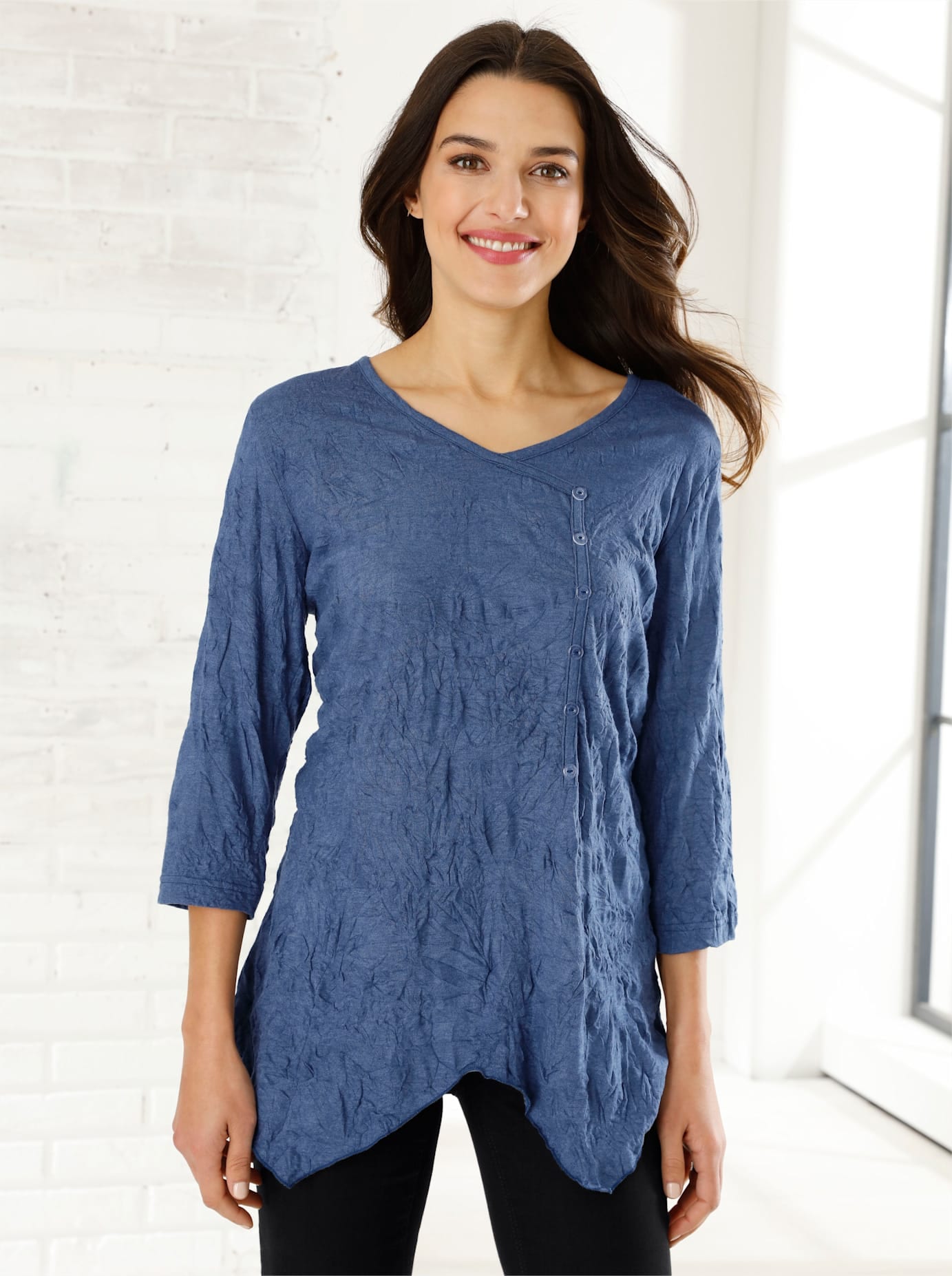 Classic Basics 3/4-Arm-Shirt "Shirt" 1 Stk. tlg. günstig online kaufen