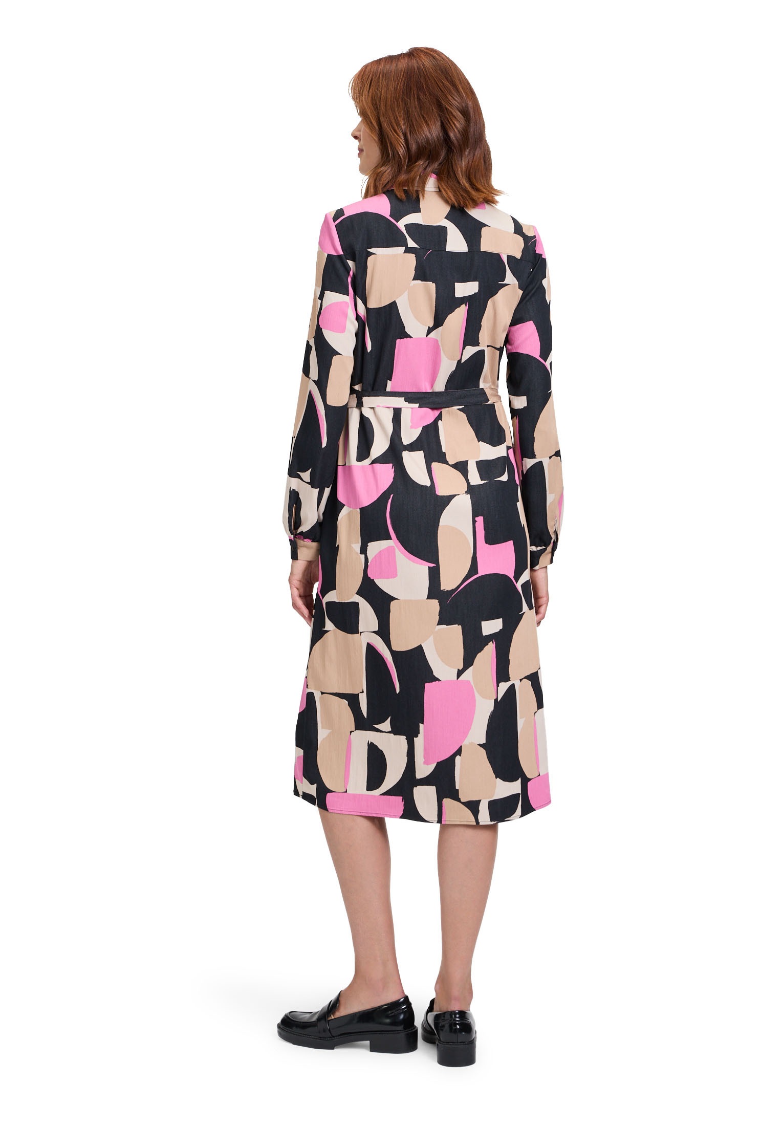 Betty&Co Druckkleid »Betty & Co Casual-Kleid mit Kragen«, Nahtführung