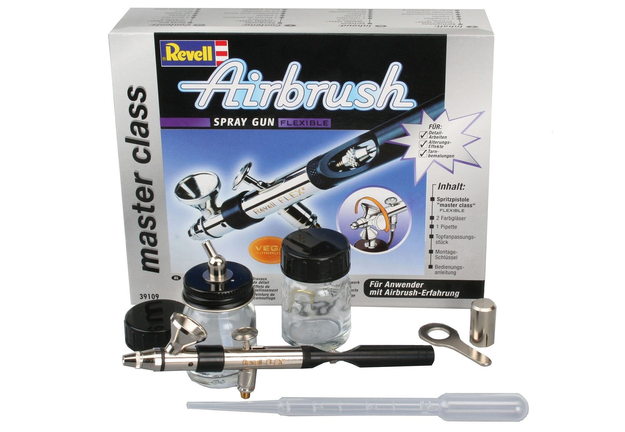 Revell® Farbsprühgerät »Airbrush-Pistole - Spray gun master class Flexible«