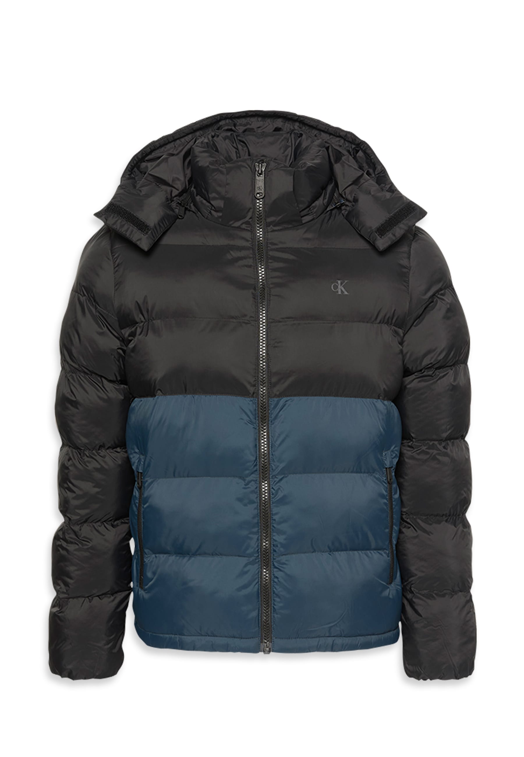 Calvin Klein Jeans Steppjacke "LS NYLON COLOR BOCK PUFFER JKT", mit Kapuze, günstig online kaufen