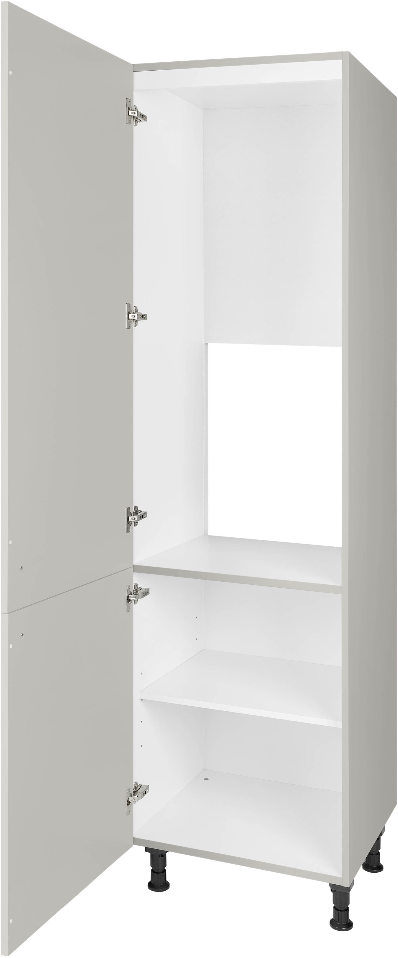 nobilia® Kühlumbauschrank »"Cascada", mit zwei Türen und zusätzlichem Einlegeboden,« vormontiert, Ausrichtung wählbar, Breite/Höhe: 60/216,6 cm