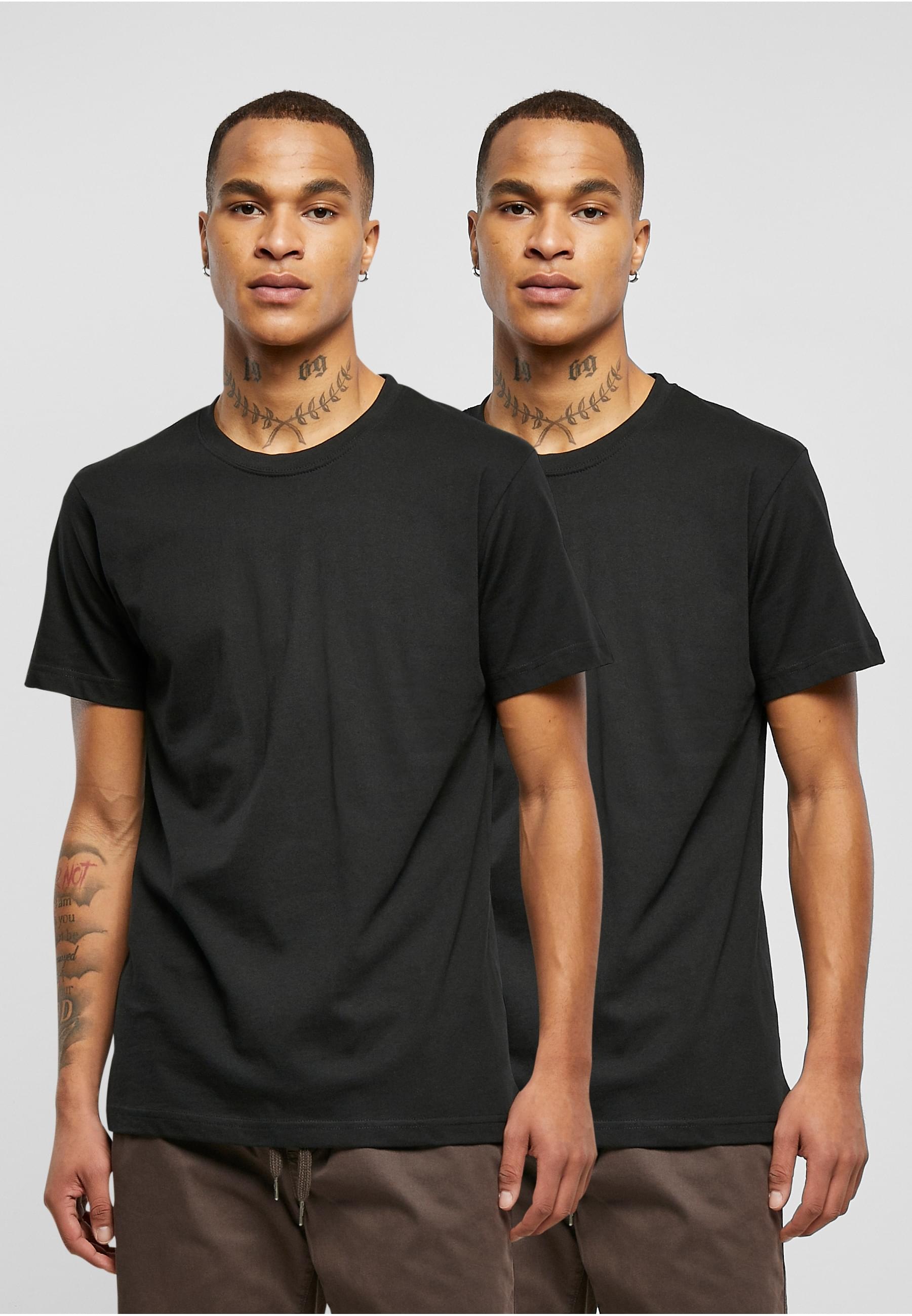 URBAN CLASSICS T-Shirt »Urban Classics Basic Tee 2-Pack«, (1 tlg.)