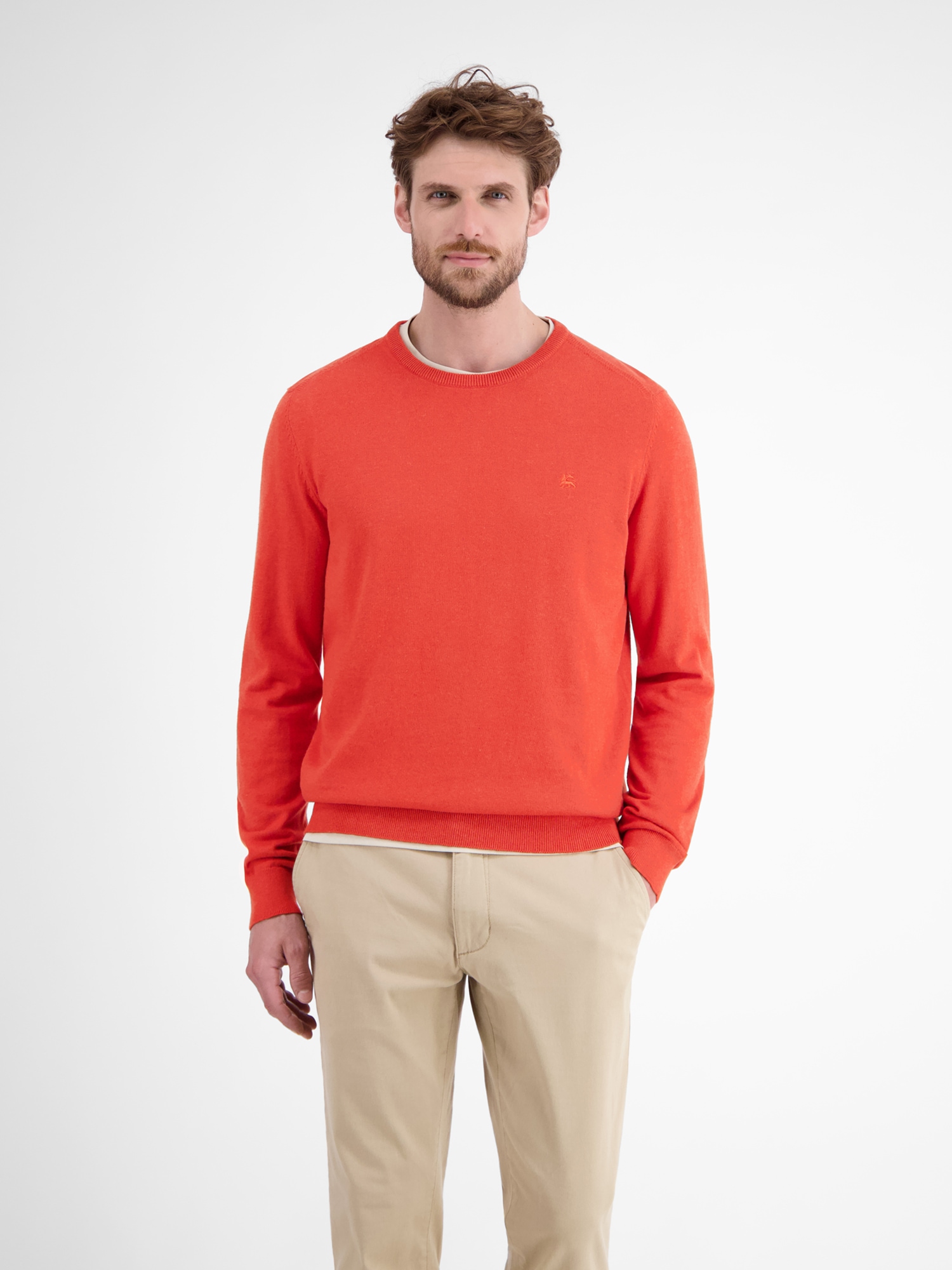 LERROS Strickpullover "LERROS Herren Basic Strickpullover" günstig online kaufen