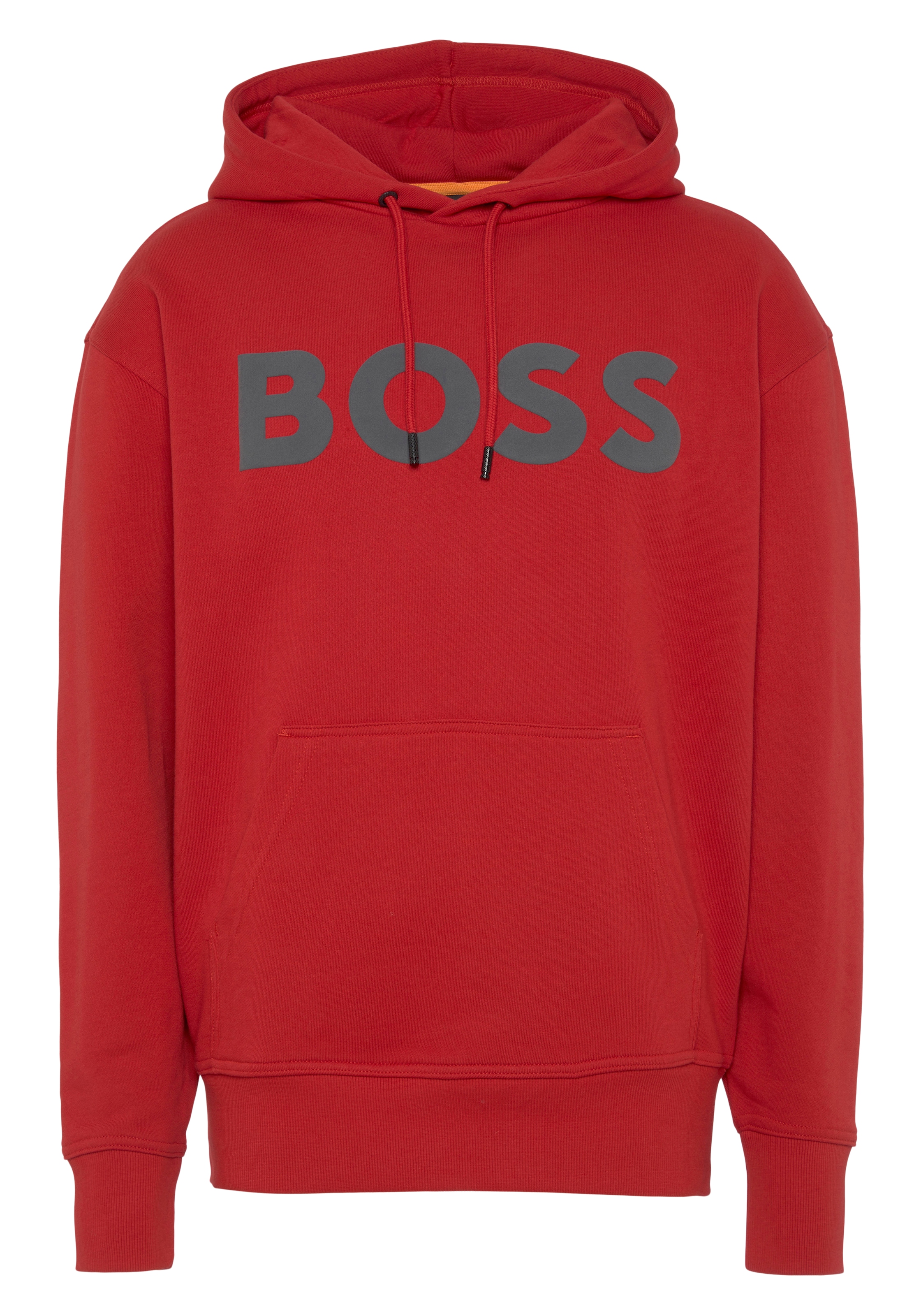 BOSS ORANGE Hoodie "WebasicHood", mit weißem Logodruck