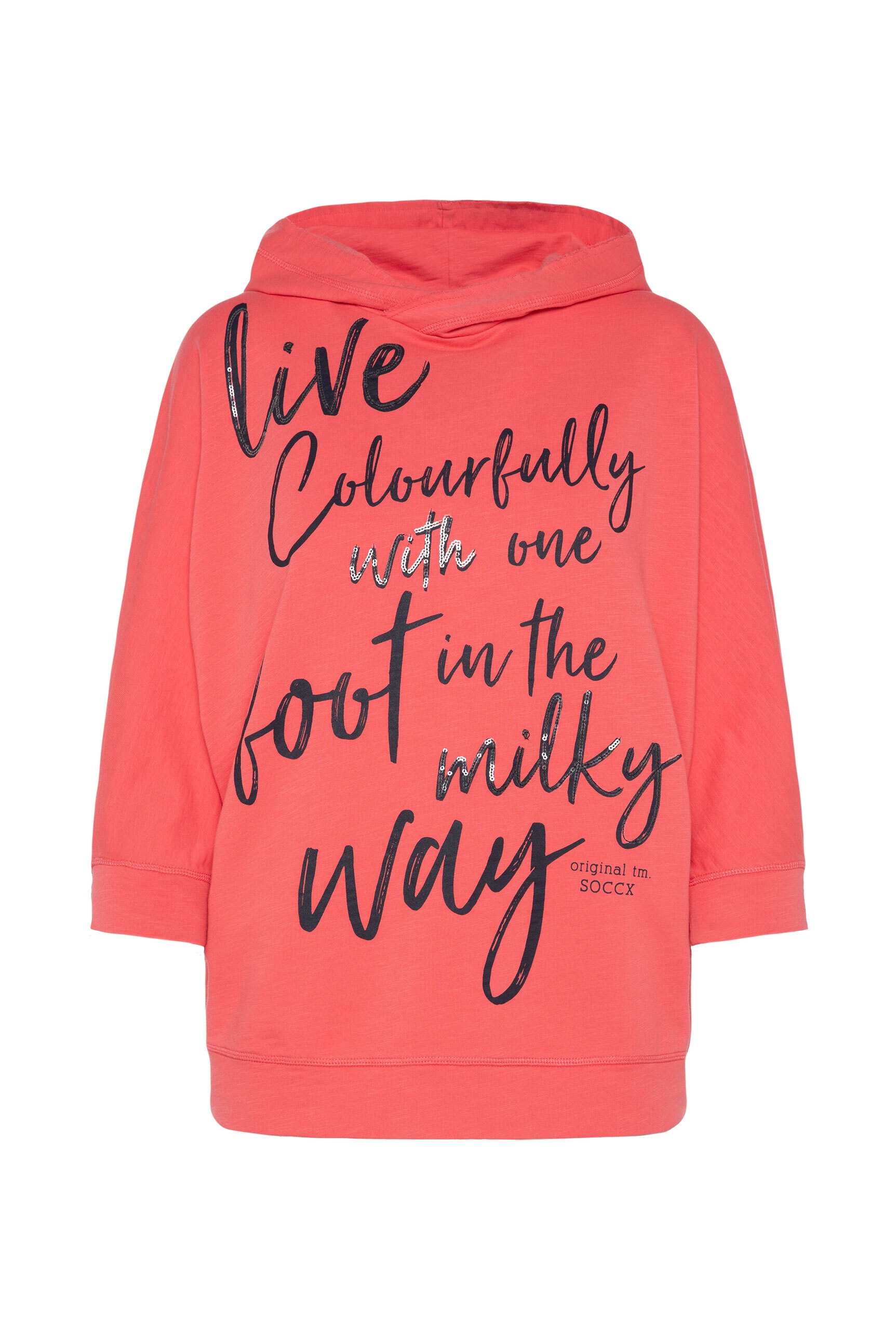 SOCCX Kapuzensweatshirt, mit Pailletten