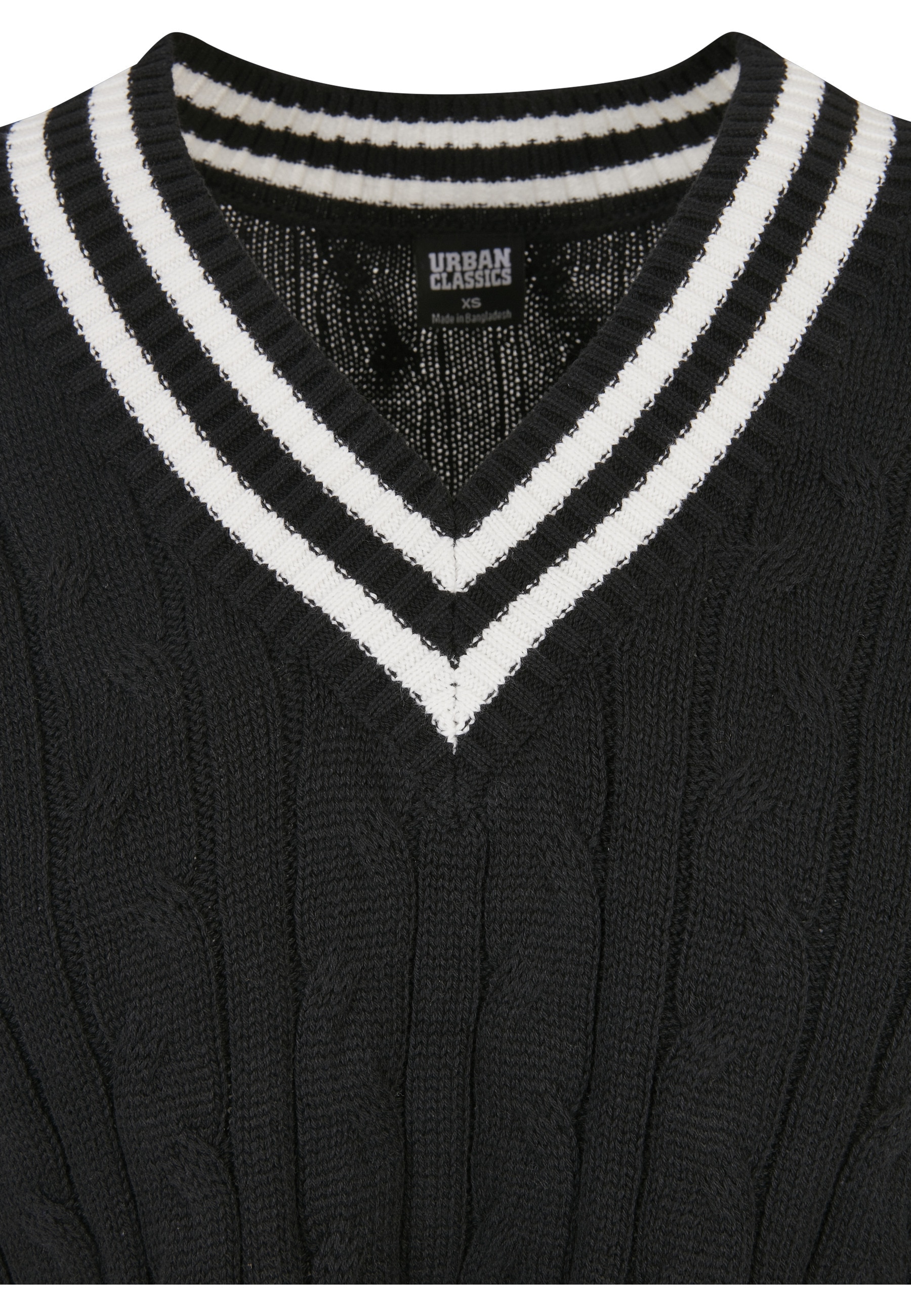 URBAN CLASSICS Sweatshirt "Urban Classics Damen Ladies Cropped Knit College günstig online kaufen