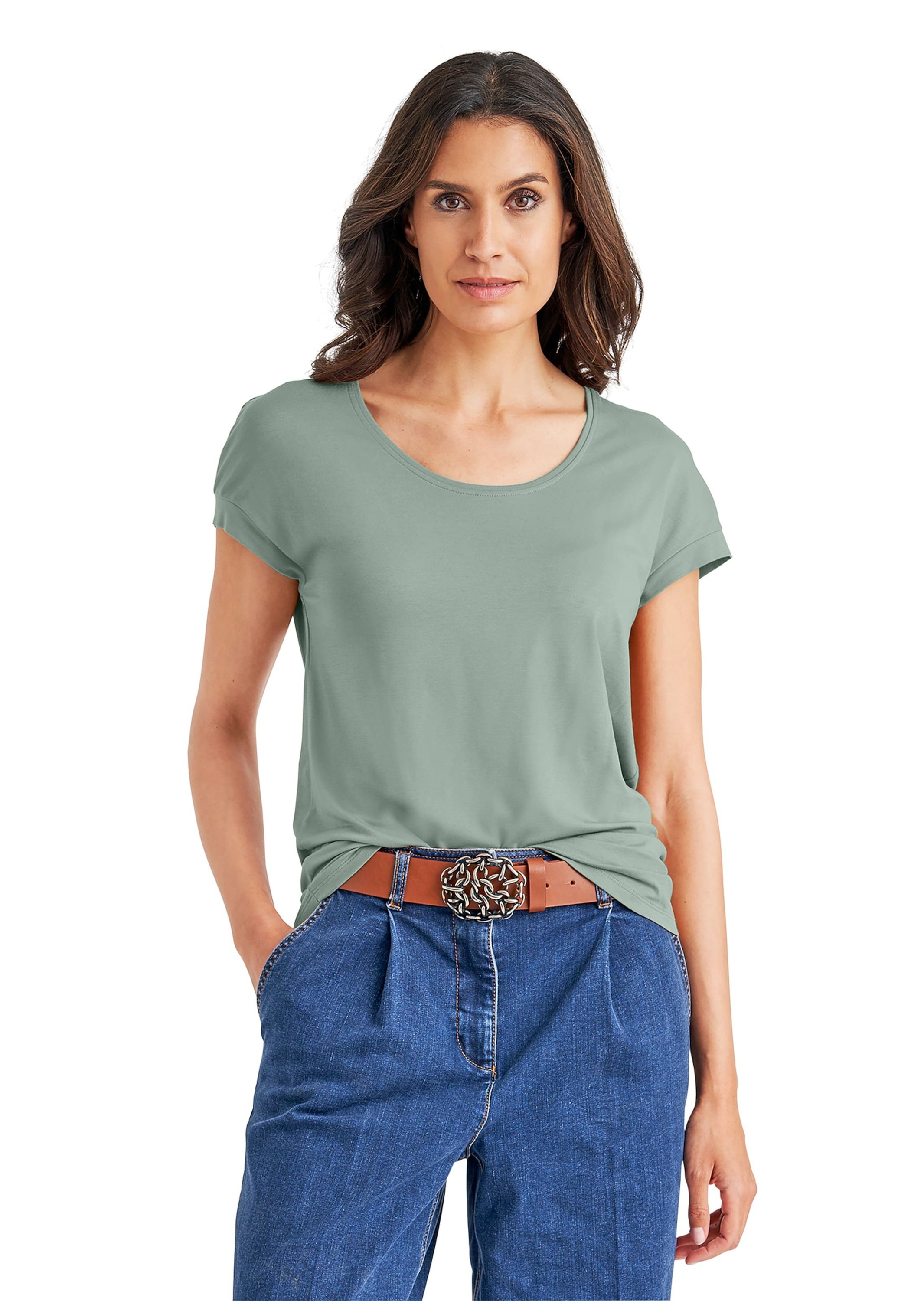 MADELEINE Kurzarmshirt »Shirt Shirt mit Rundhals-Ausschnitt«