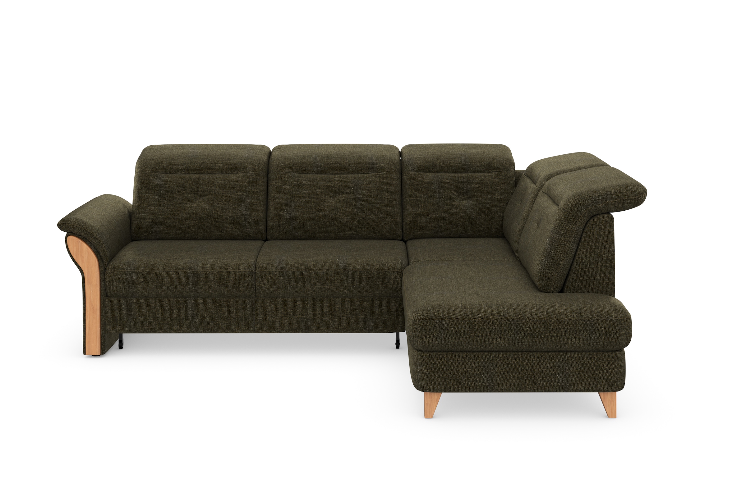 Home affaire Ecksofa "Dangast L-Form" Kopfteilverstellung, wahlweise mit mo günstig online kaufen