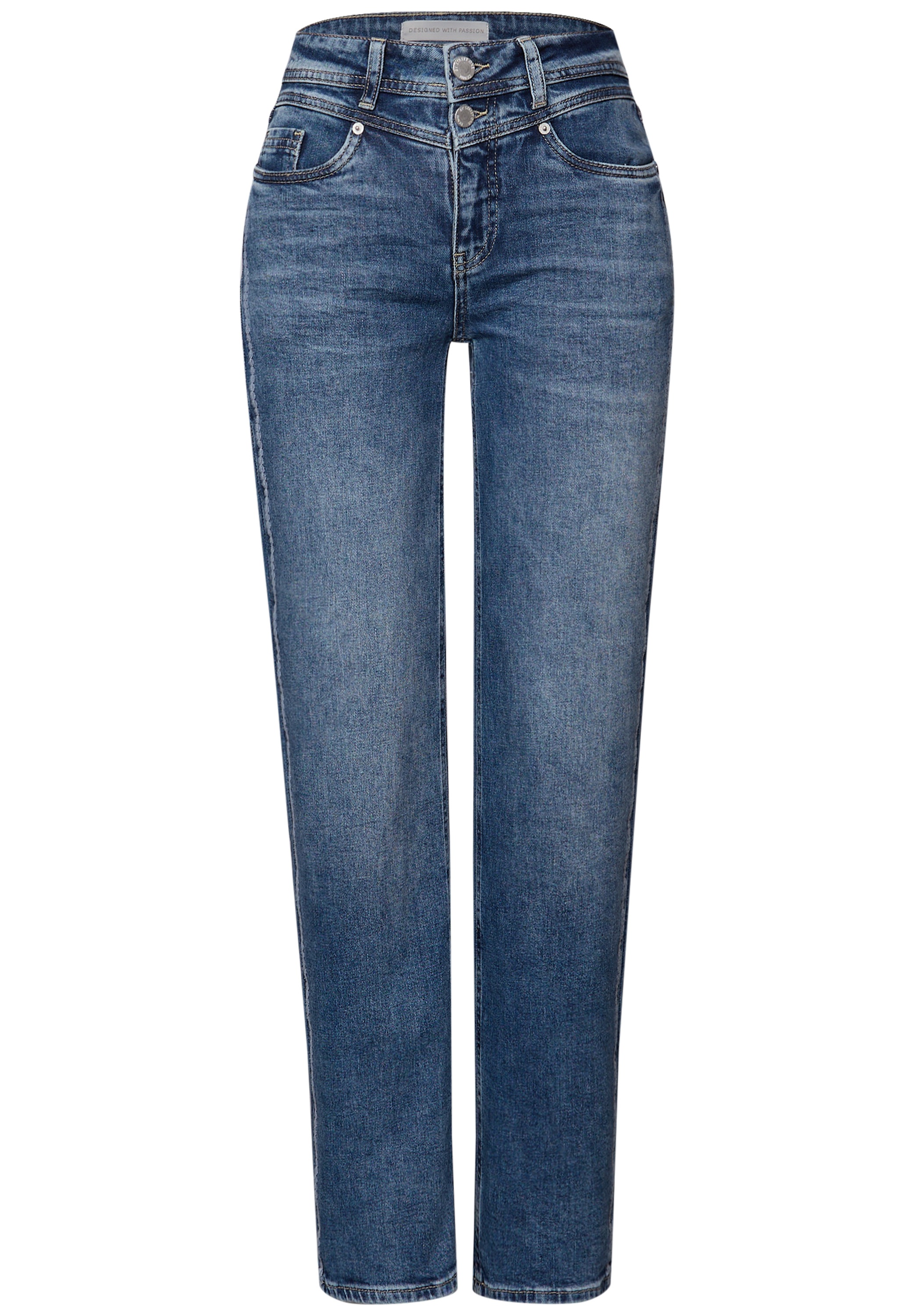 STREET ONE Comfort-fit-Jeans, High Waist