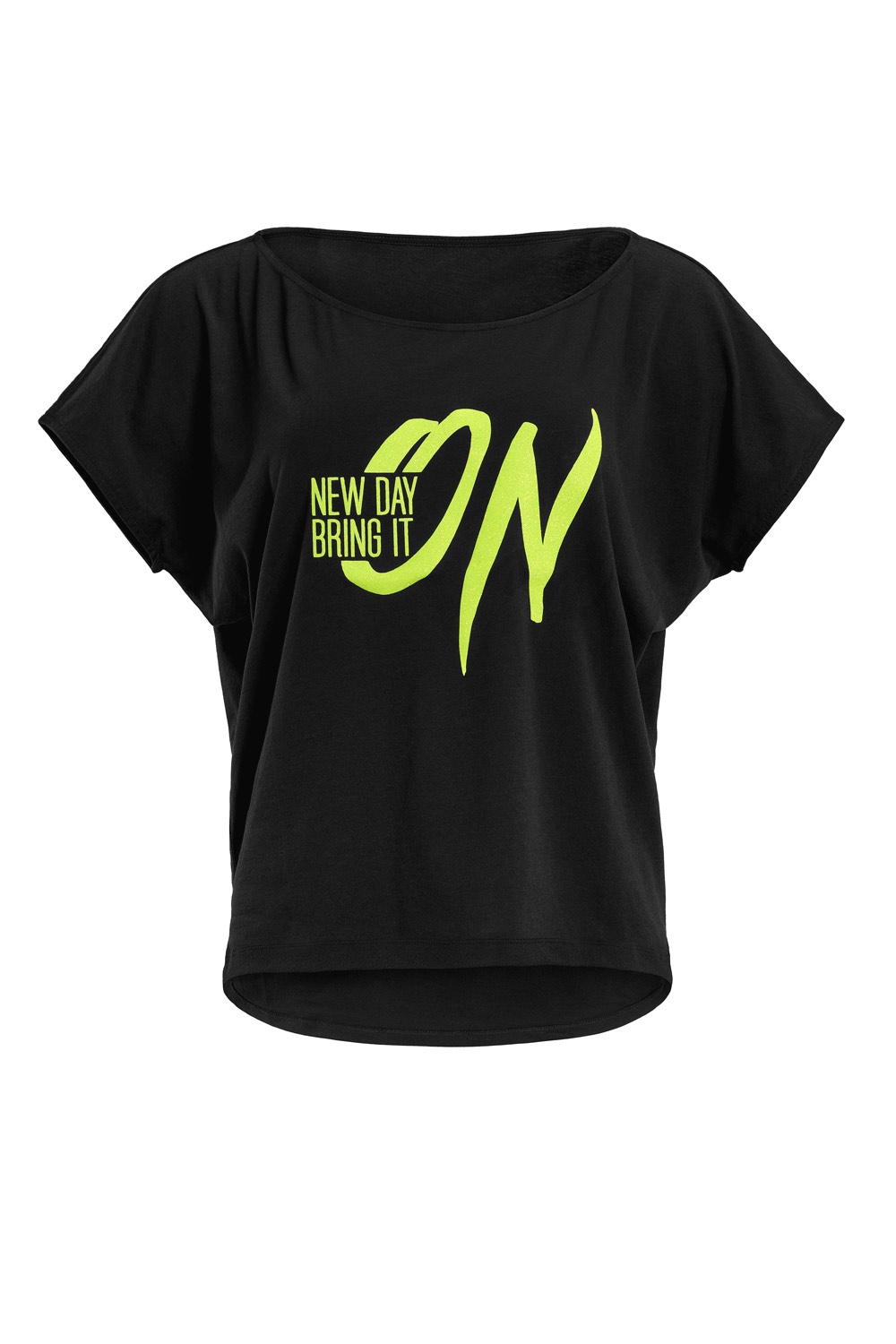 leicht«, mit Oversize-Shirt | Neon »MCT002 ultra Winshape BAUR Aufdruck Glitzer- blauem kaufen