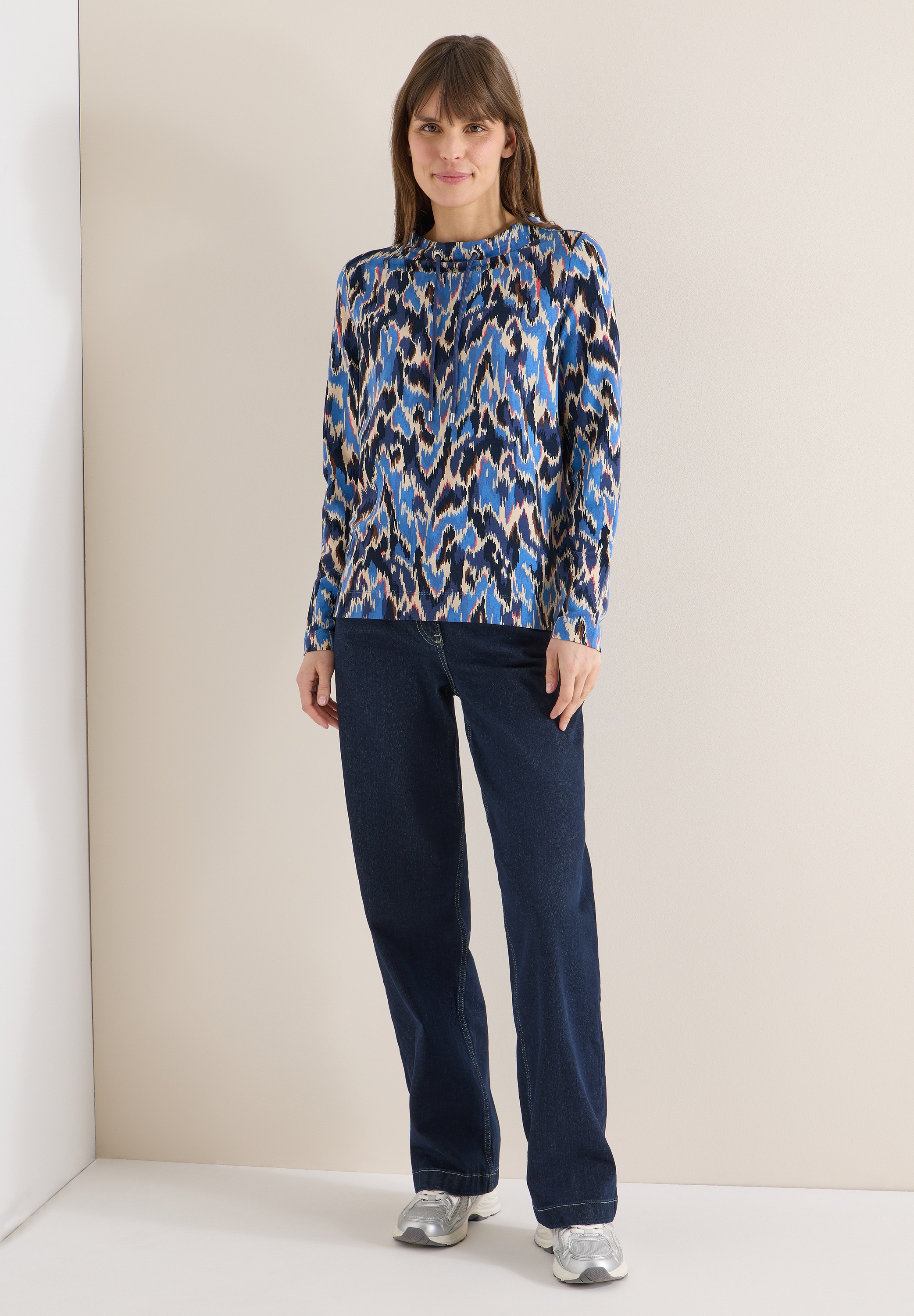 Cecil Langarmshirt mit grafischem Muster