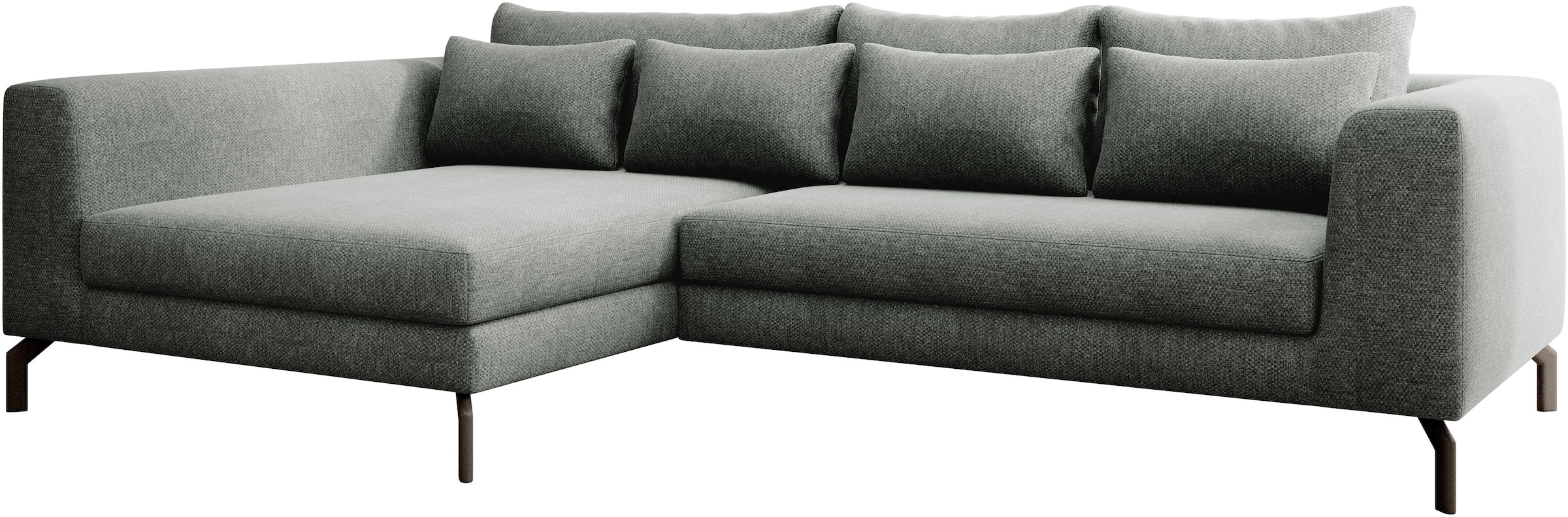 Home affaire Ecksofa "Cross, mit softem Sitz, L-Form, wendbare Zierkissen, günstig online kaufen