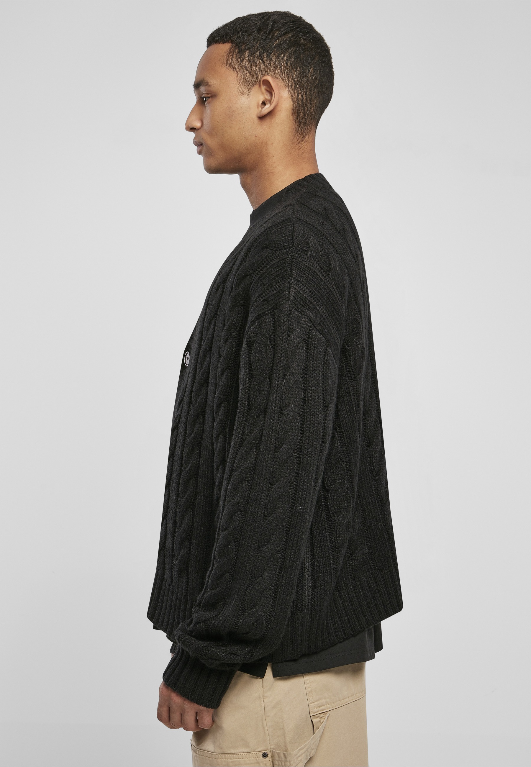 URBAN CLASSICS Cardigan »Urban Classics Herren Boxy Cardigan« 1 Stk.
