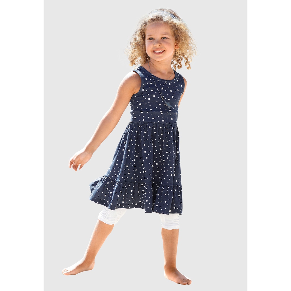 KIDSWORLD Jerseykleid »STERNE«, (Packung, 2 tlg.), mit Haarband