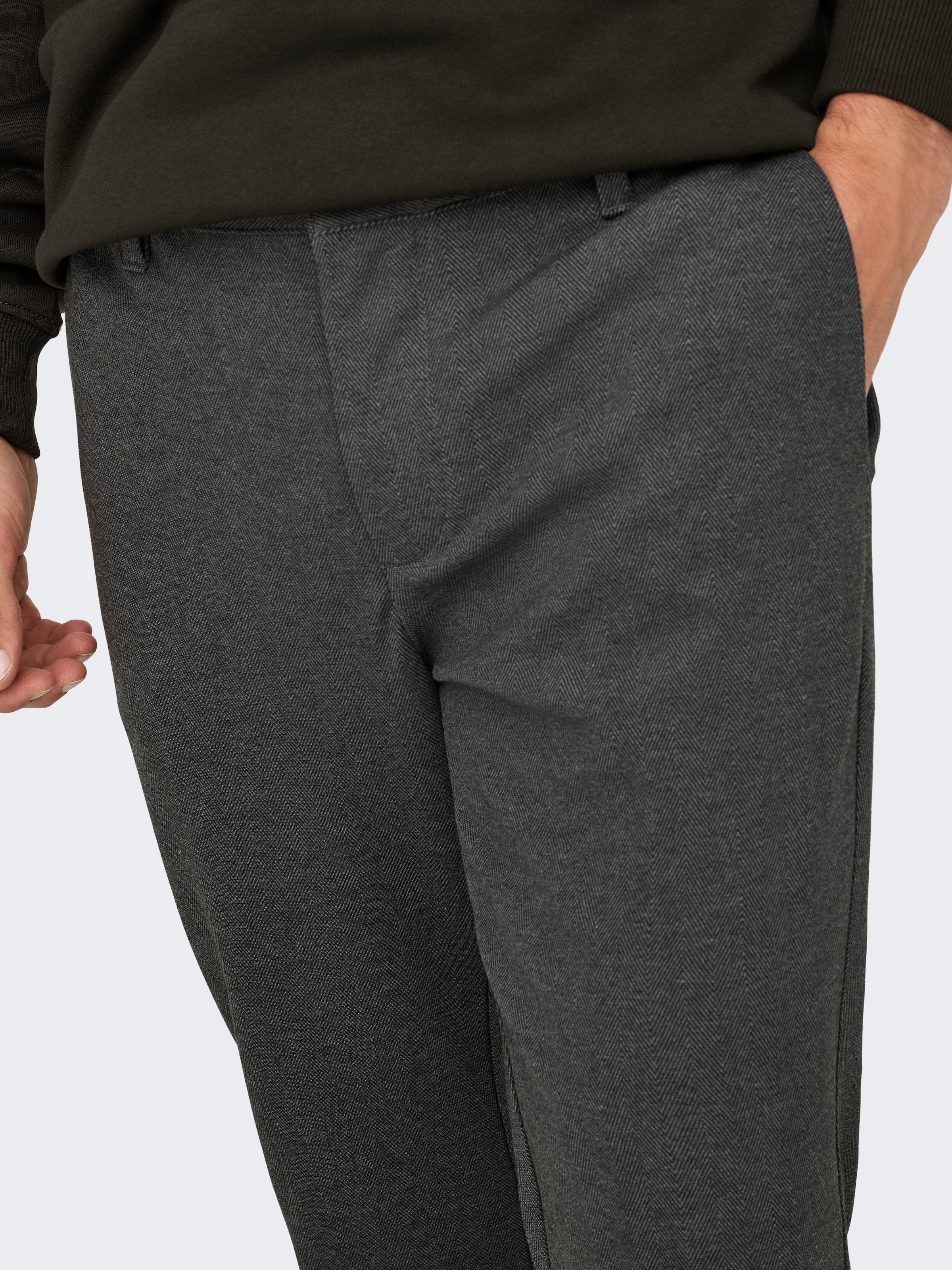 ONLY & SONS Chinohose »ONSMARK SLIM HERRINGBONE 2911 PANT NOOS«