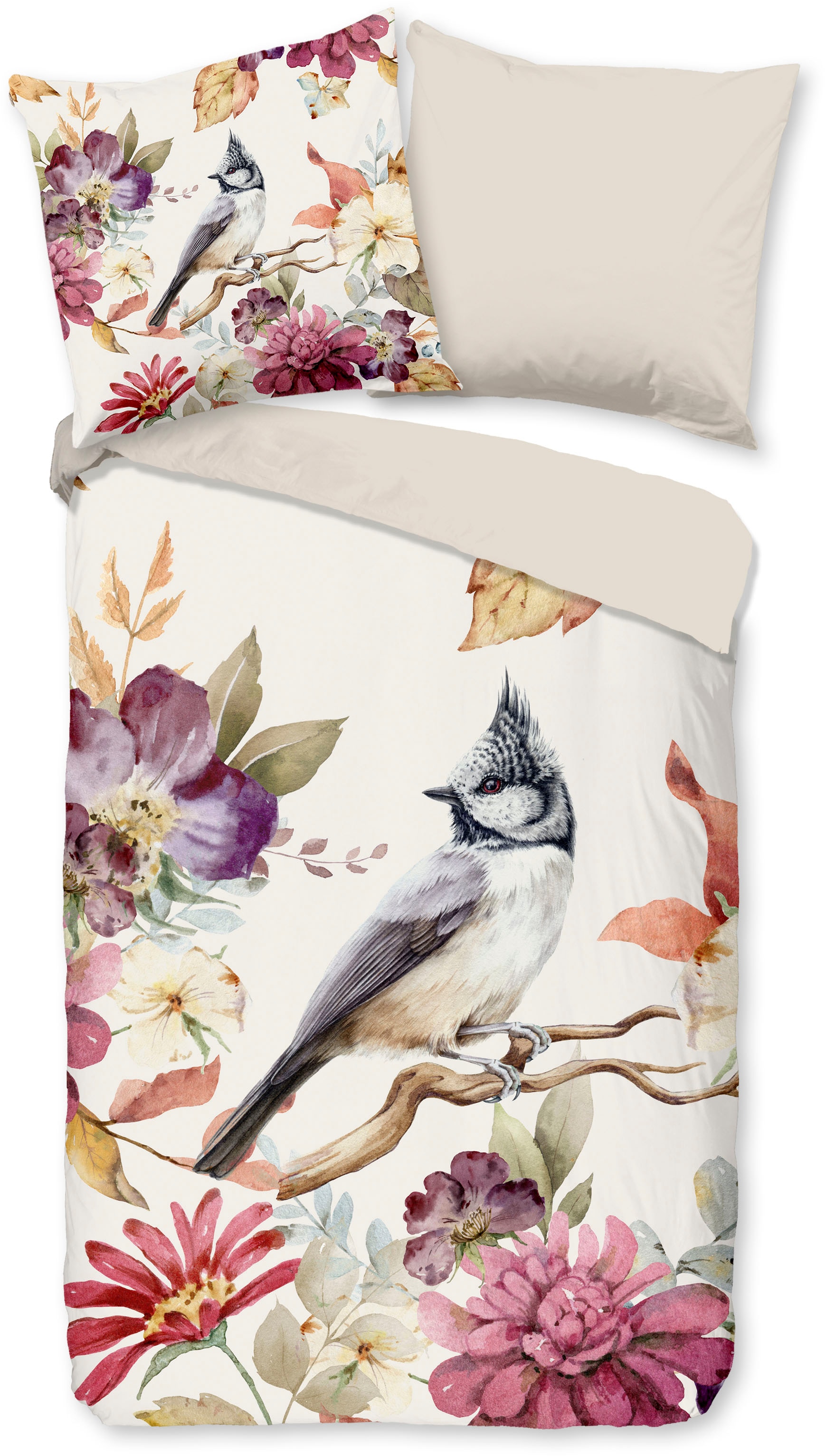 good morning Wendebettwäsche "Inga" 2 Stk. tlg. 100% Baumwolle, 135x200, Re günstig online kaufen