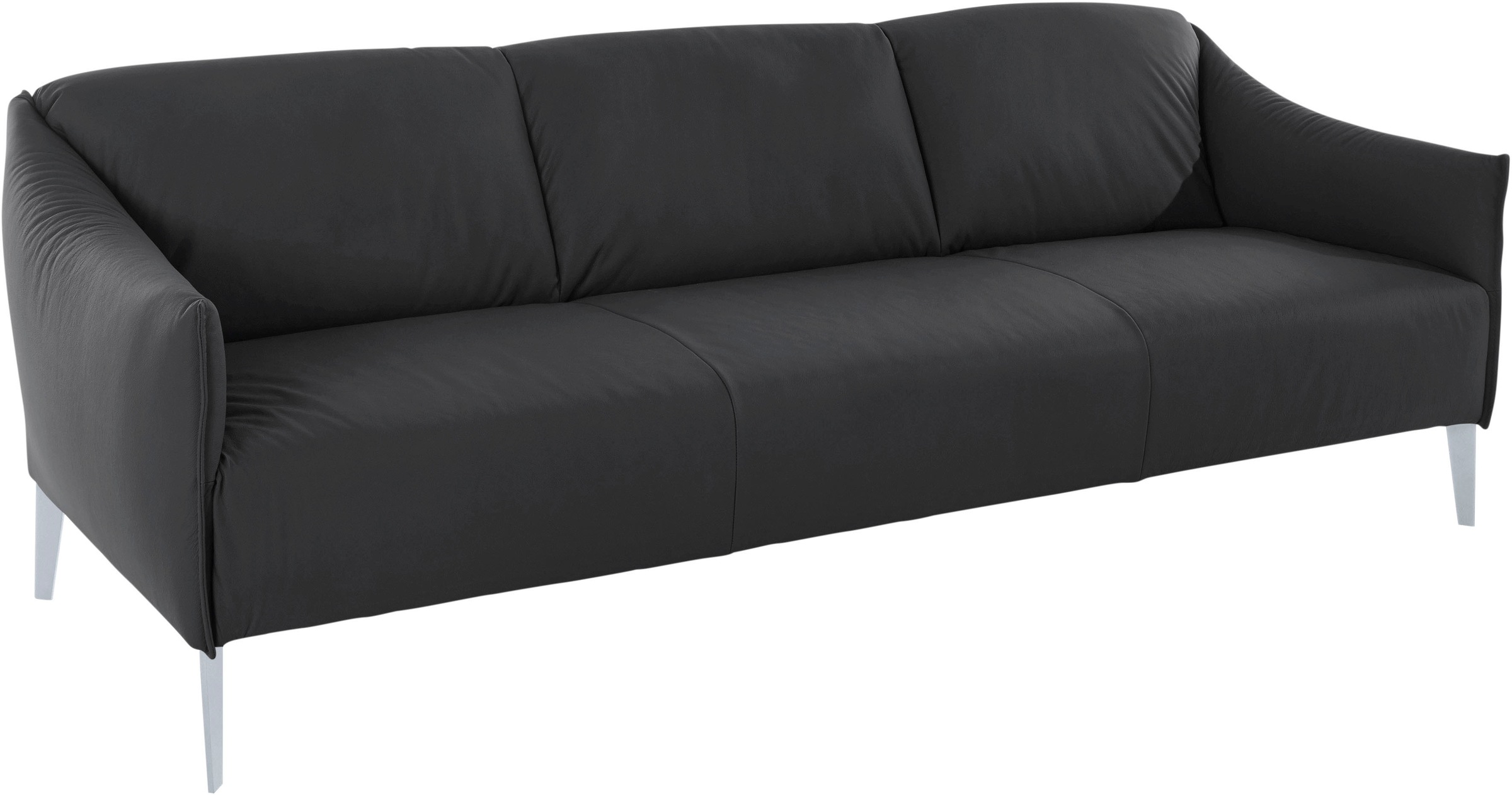 W.SCHILLIG 3-Sitzer »sally«, mit Metall-Winkelfüßen in Silber matt, Breite 224 cm