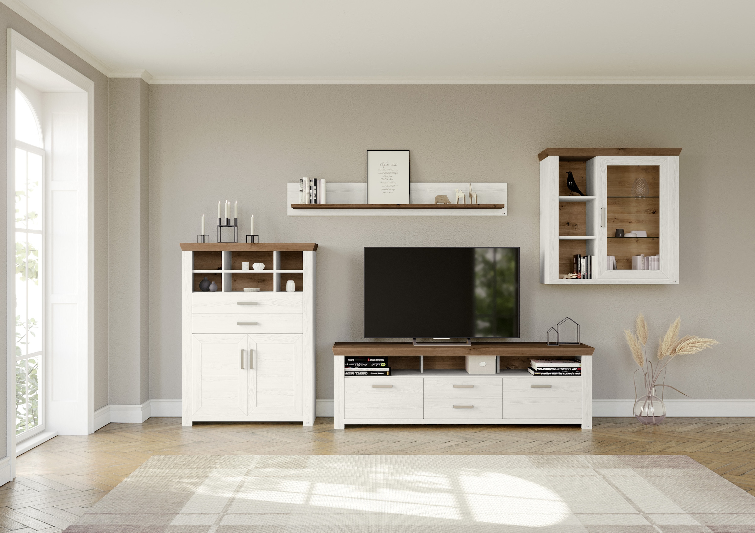 set one by Musterring Wohnwand "York" 4 Stk. tlg. günstig online kaufen