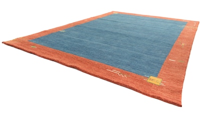 morgenland Wollteppich »Gabbeh Teppich handgewebt blau«, rechteckig, 8 mm Höhe, Kurzflor kaufen