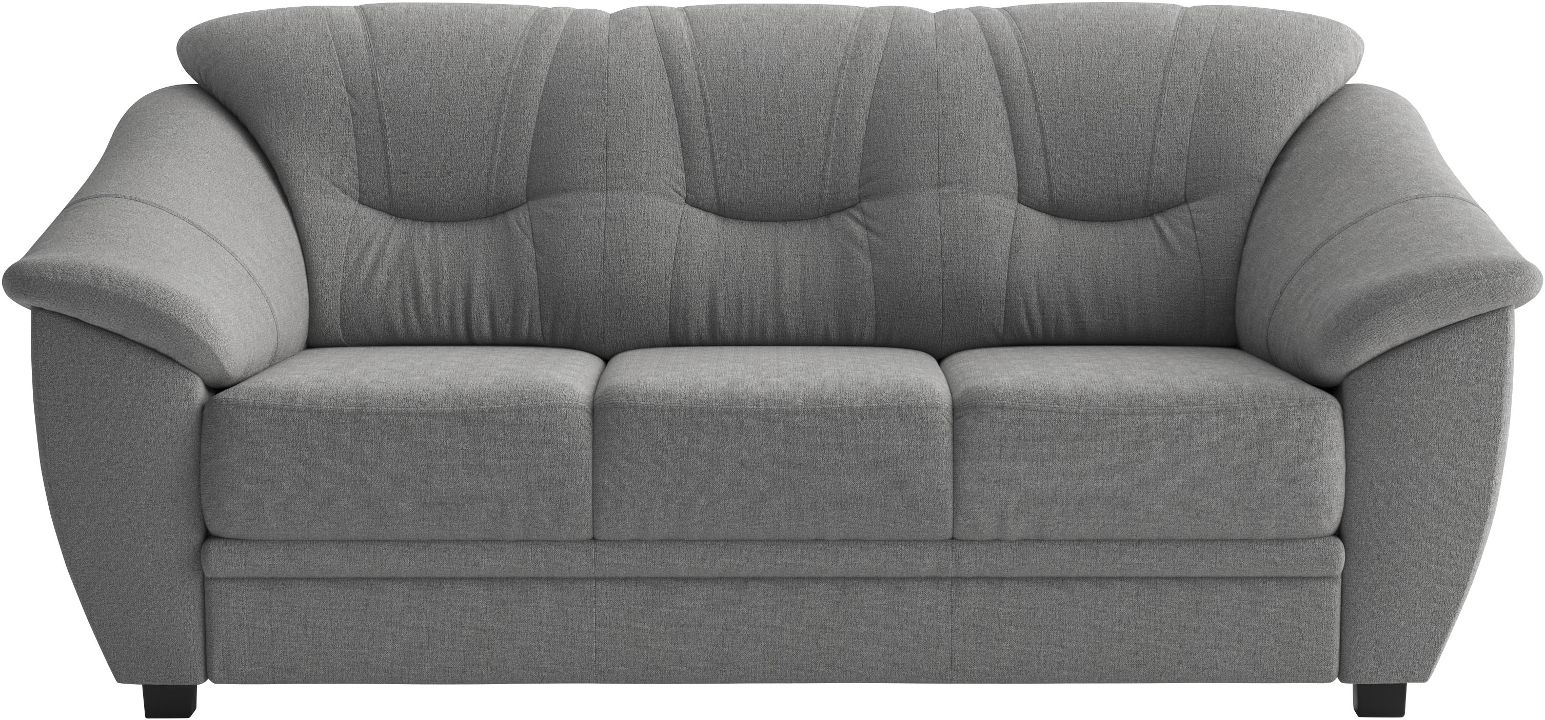 sit&more 3-Sitzer "Savona, B: 198 cm, Federkern, Komfortsitzhöhe 46 cm" optional Schlaffunktion, Liegefläche 190x137cm, Stoff- & Lederauswahl